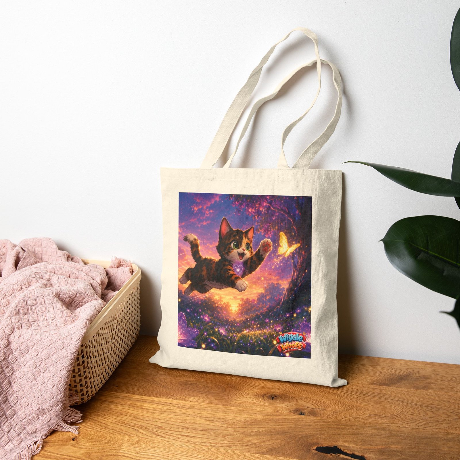 Reese Wiggle Woofs™ Cotton Canvas Tote Bag - Image 10