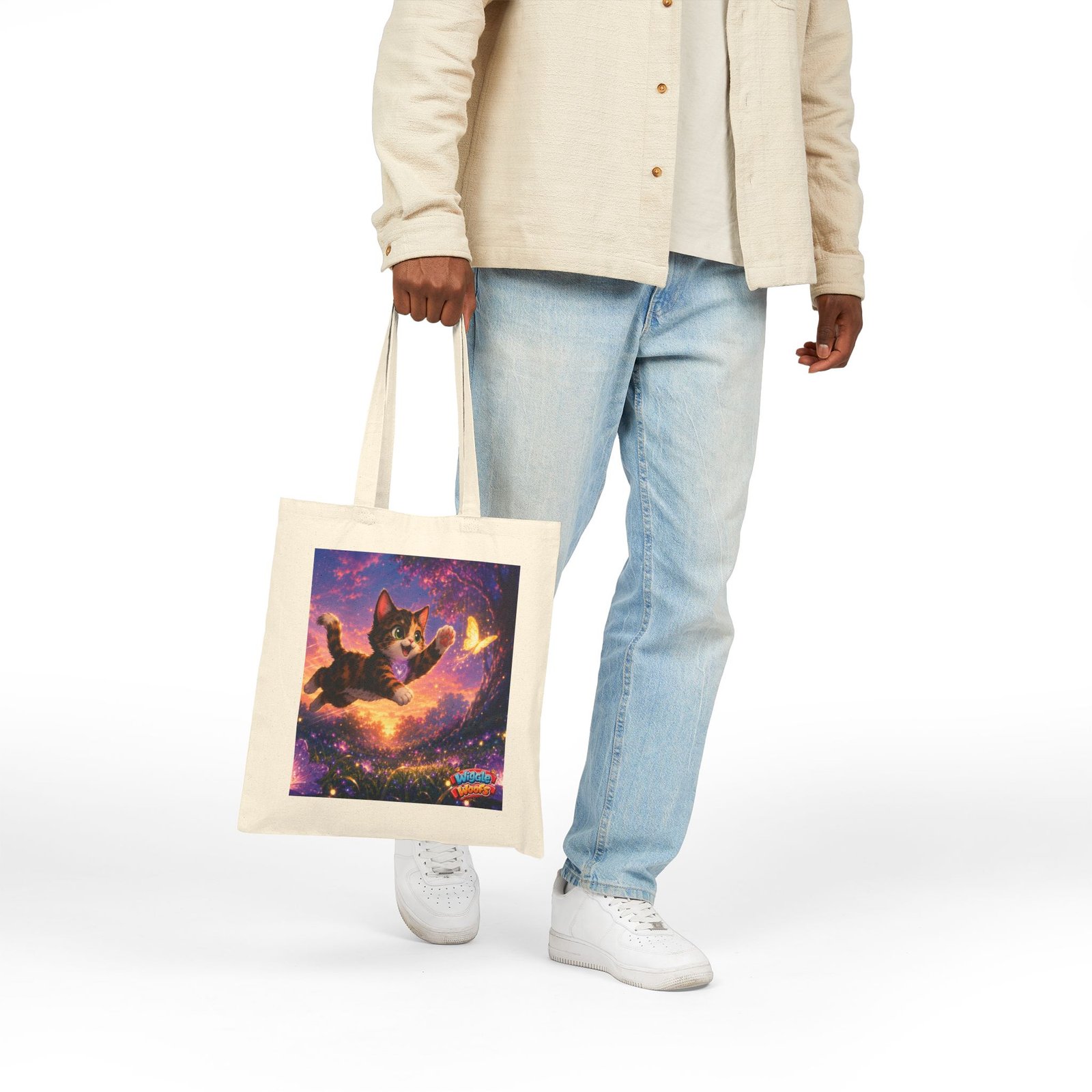 Reese Wiggle Woofs™ Cotton Canvas Tote Bag - Image 5