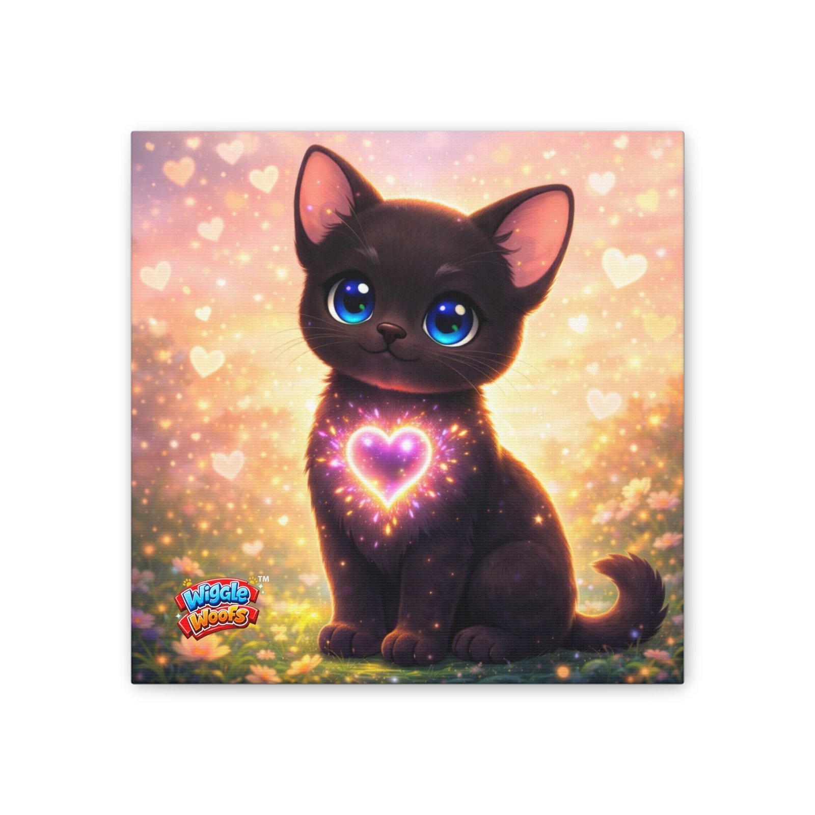 Midnight Wiggle Woofs™ Stretched Canvas - Image 5