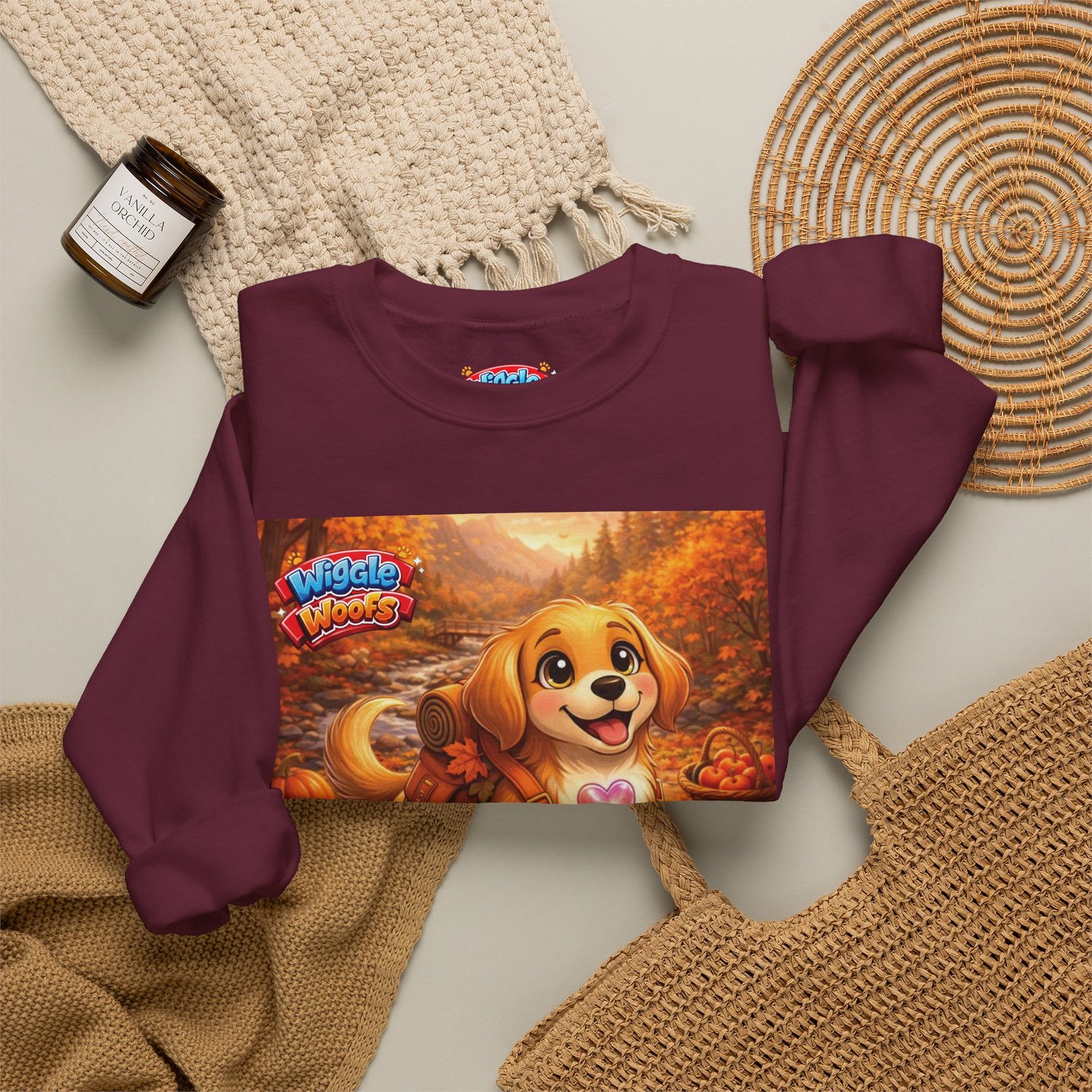 'Bumbles' Wiggle Woofs™ Unisex Heavy Blend™ Crewneck Sweatshirt - Image 8
