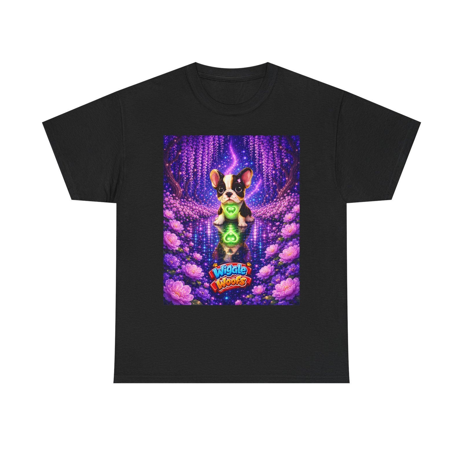 Bella's Magical Heartlight T-Shirt | Wiggle Woofs™-Cute French Bulldog T-Shirt - Image 11