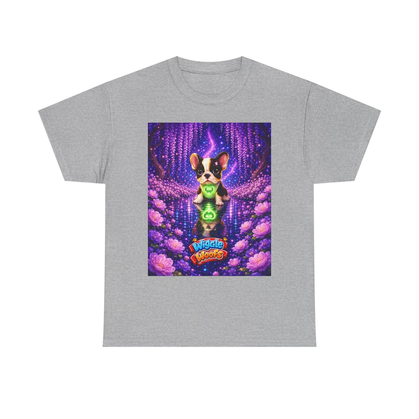 Bella's Magical Heartlight T-Shirt | Wiggle Woofs™-Cute French Bulldog T-Shirt - Image 12