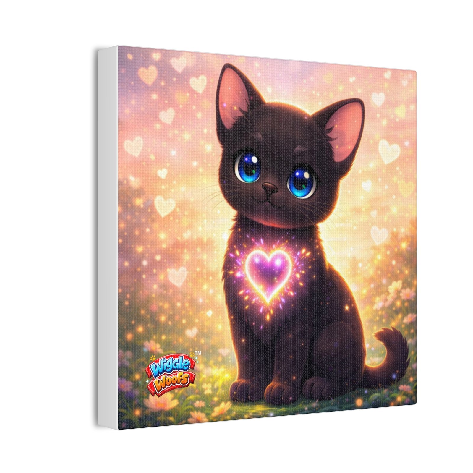 Midnight Wiggle Woofs™ Stretched Canvas - Image 2
