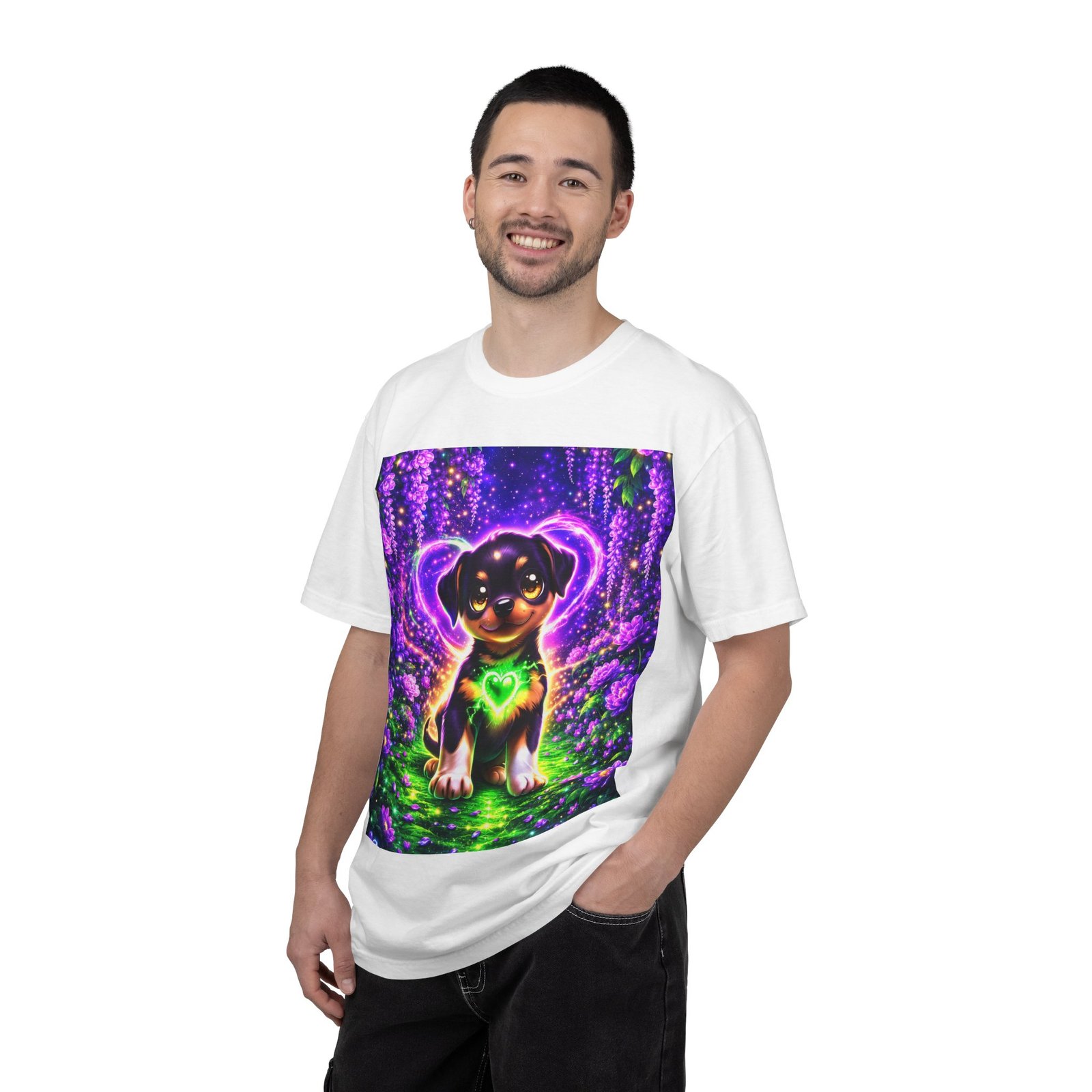 Zeus Wiggle Woofs™ Magical Heartlight Adult T-Shirt - Image 3