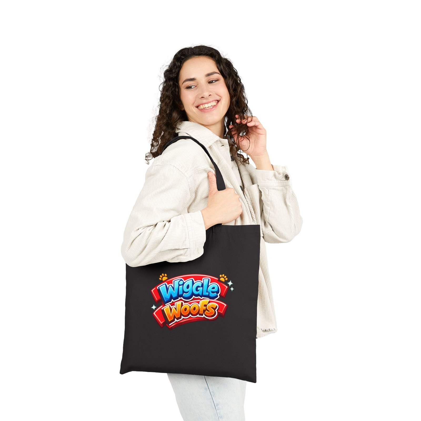 Reese Wiggle Woofs™ Cotton Canvas Tote Bag - Image 19