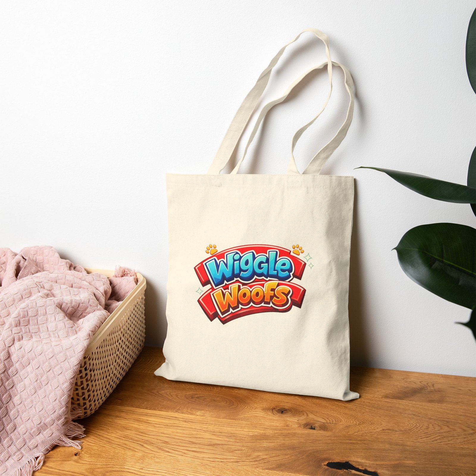 Reese Wiggle Woofs™ Cotton Canvas Tote Bag - Image 11