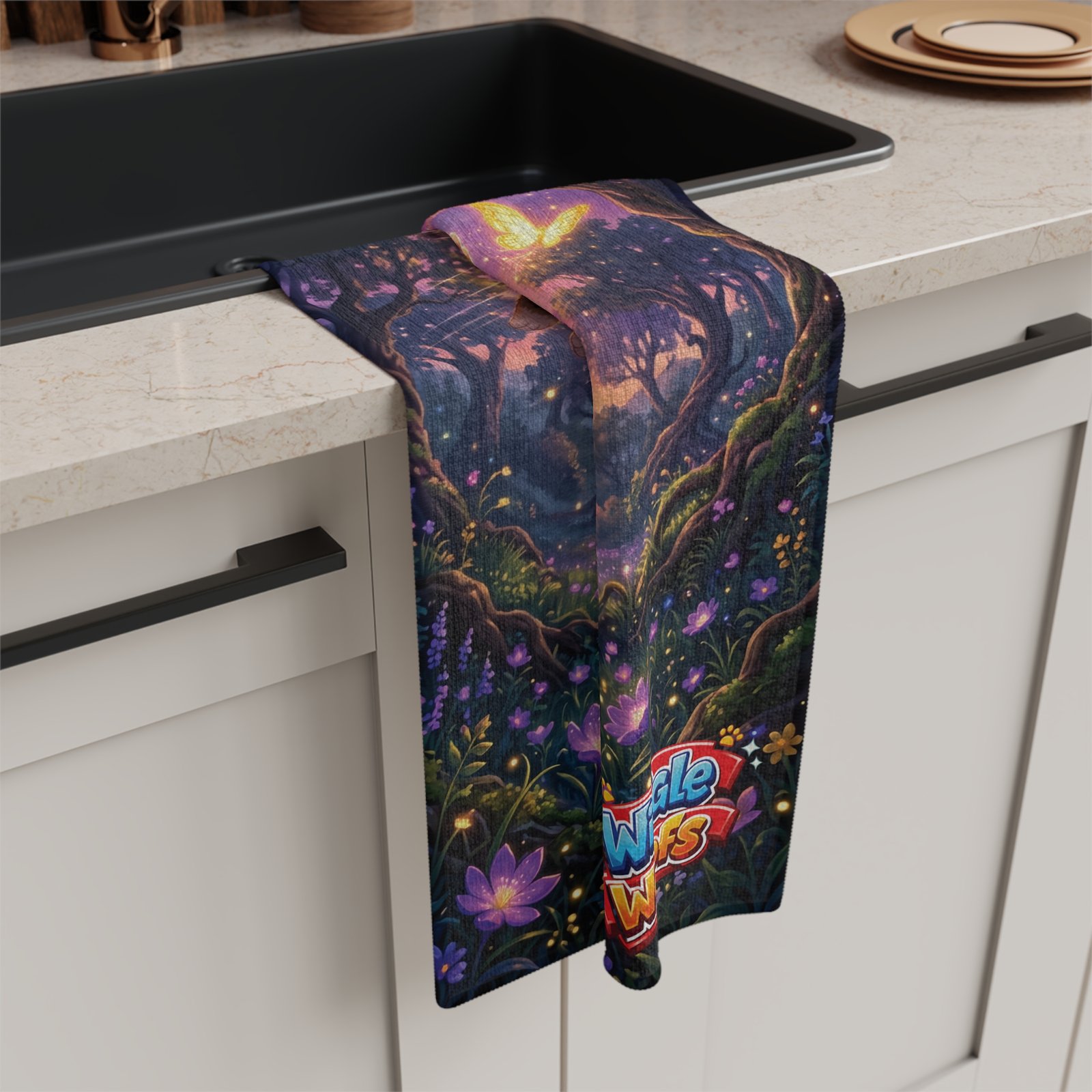 Reese Wiggle Woofs™ Microfiber Tea Towel - Image 5