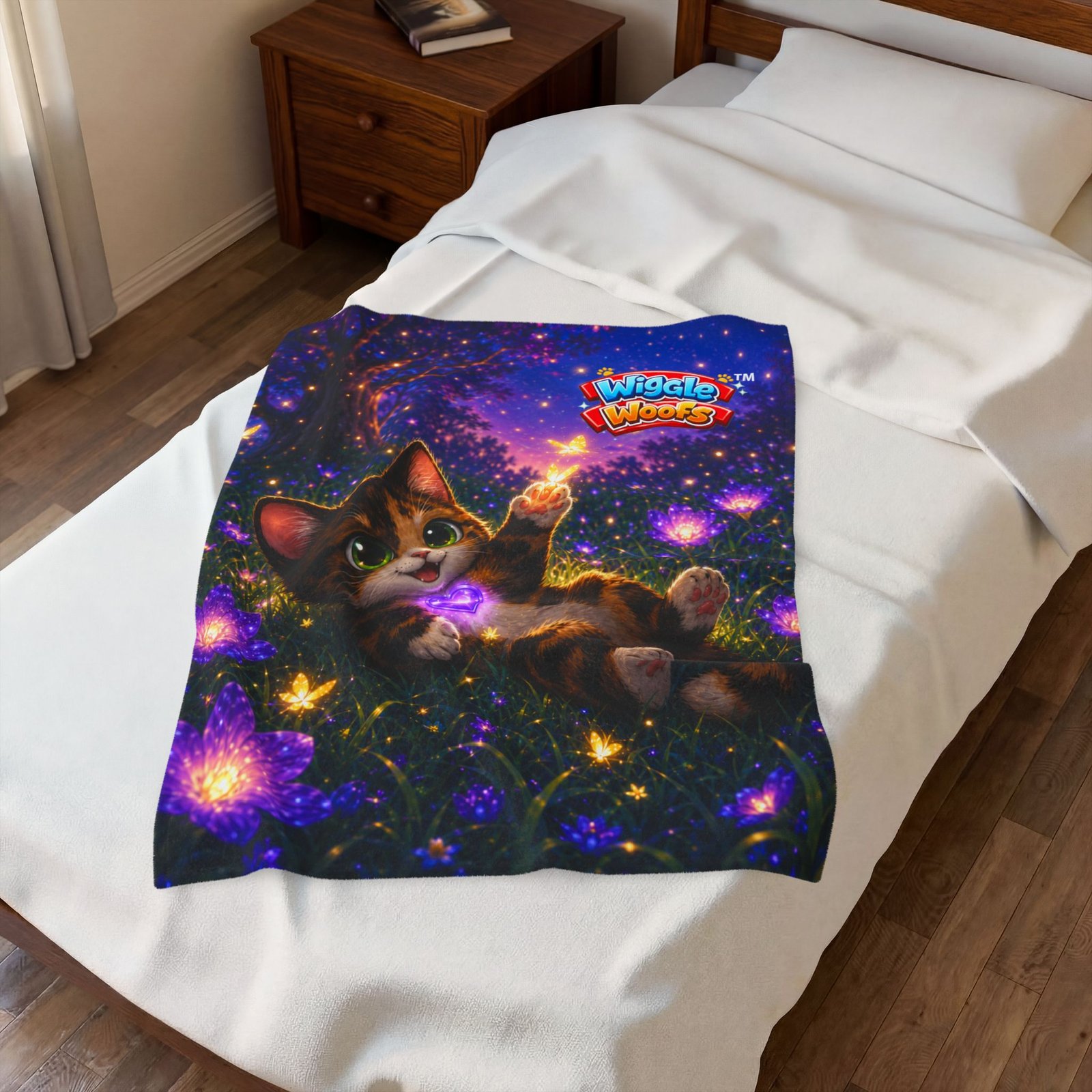 Reese Wiggle Woofs™ Cat Plush Blanket - Image 9