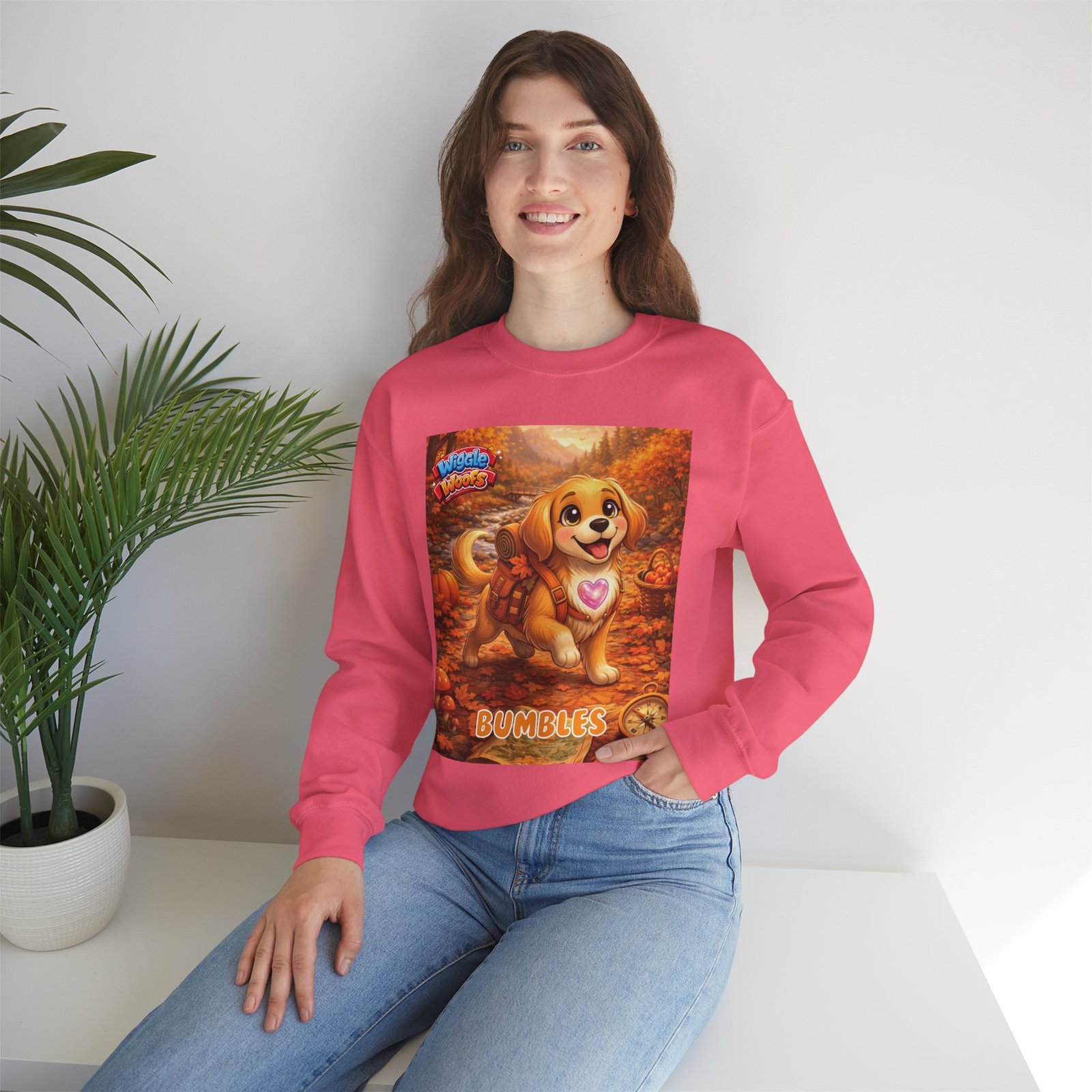 'Bumbles' Wiggle Woofs™ Unisex Heavy Blend™ Crewneck Sweatshirt - Image 19