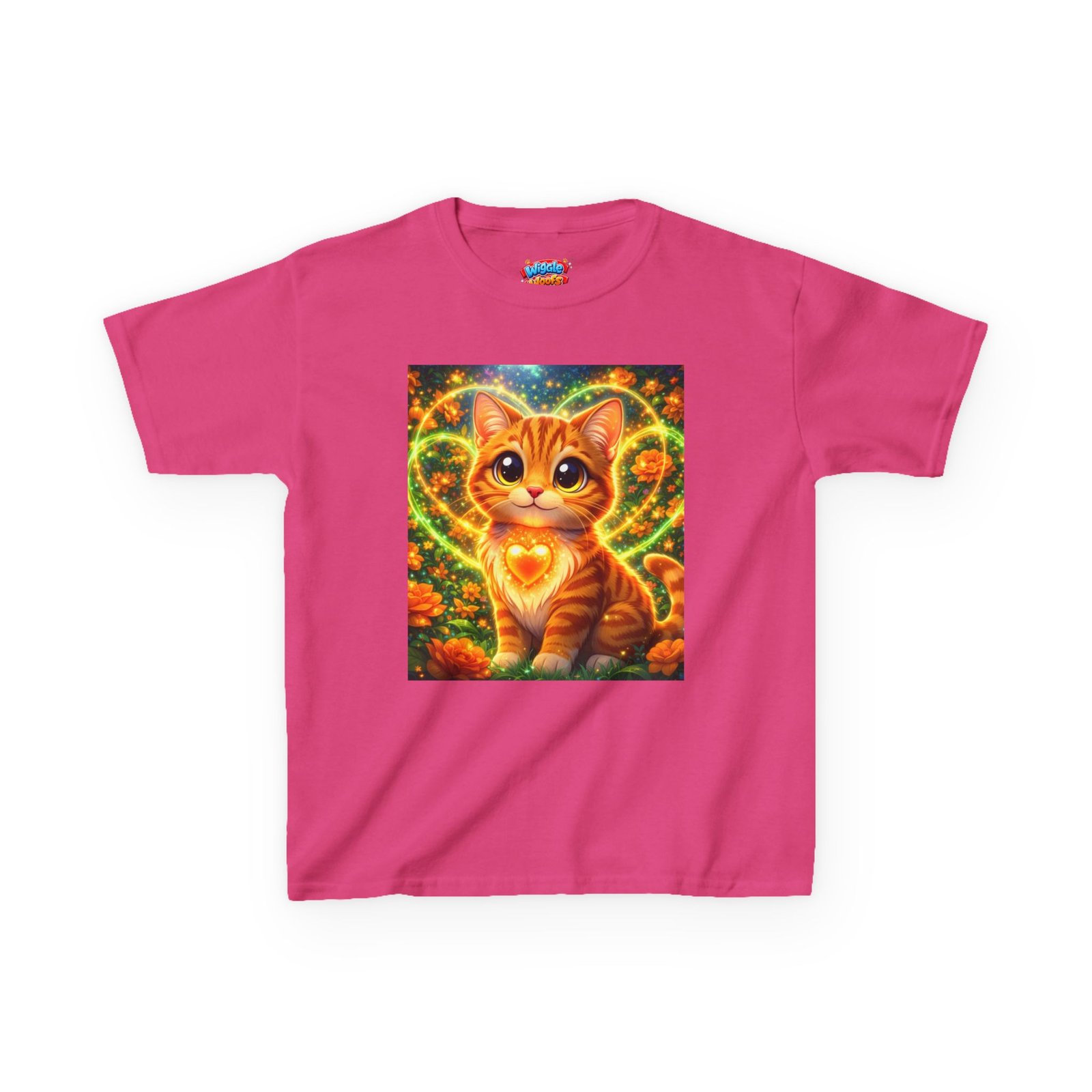 A soft, midweight kids tee featuring Tigger, the playful orange tabby from Wiggle Woofs™ - Image 19