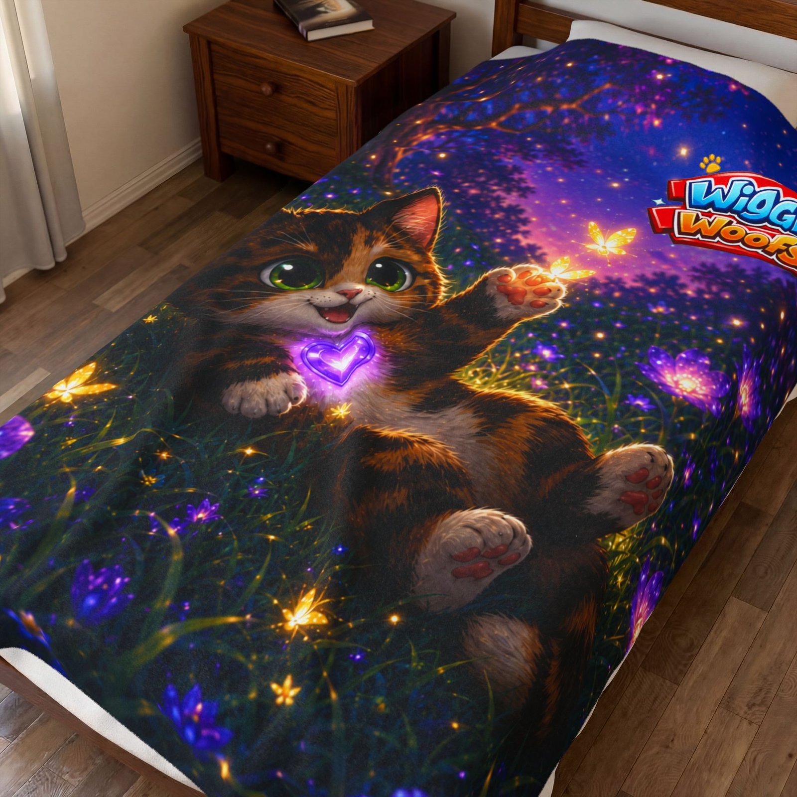 Reese Wiggle Woofs™ Cat Plush Blanket - Image 6