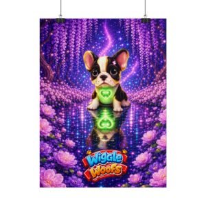 wiggle-woofs-puppy-heart-glow-rolled-poster-cute-french-bulldog-fantasy