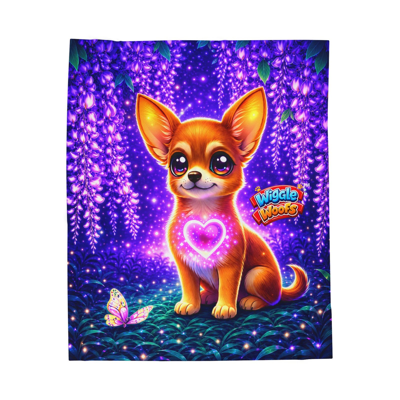 Penny Wiggle Woofs™ Chihuahua Plush Blanket