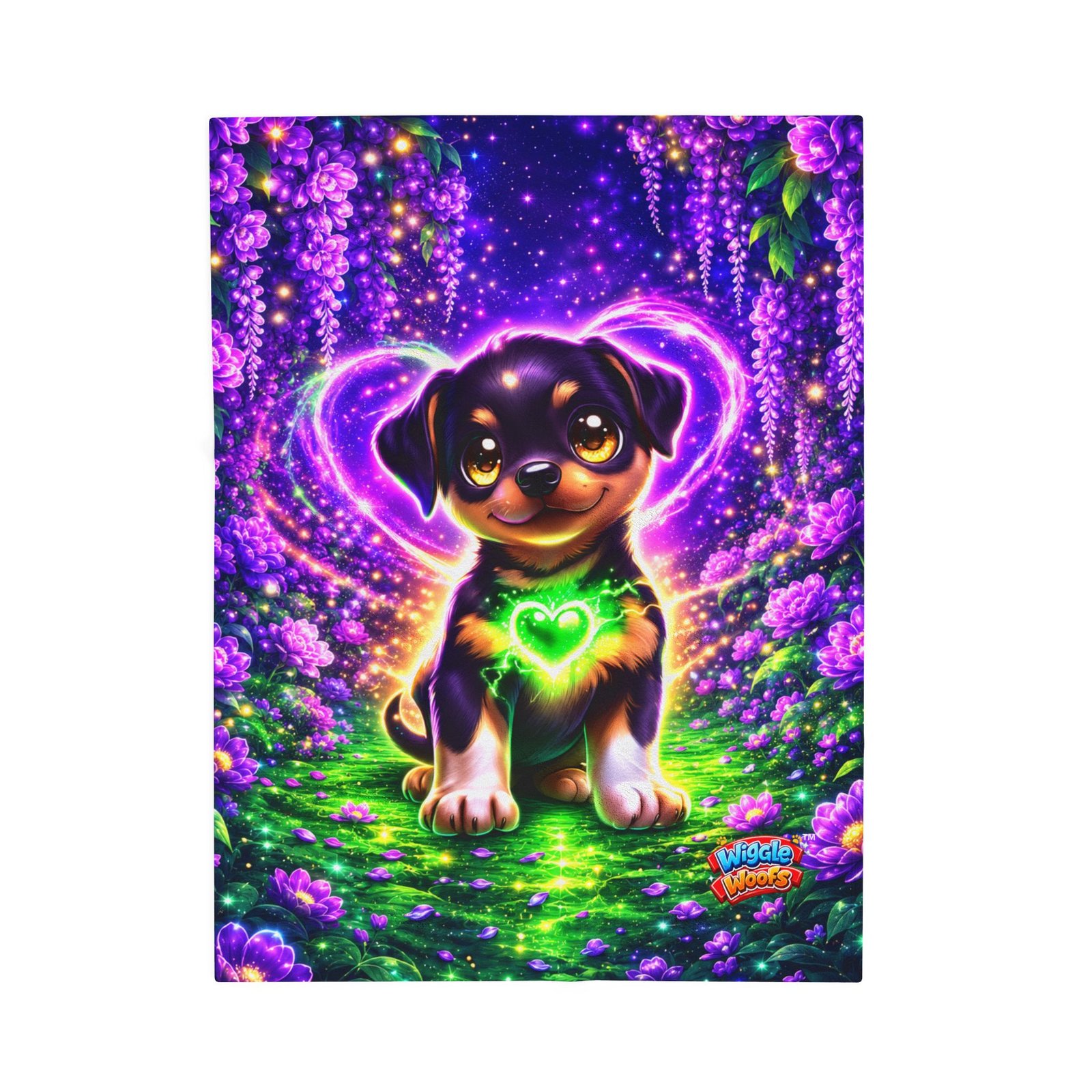 Zeus Wiggle Woofs™ Magical Heartlight Plushie Blanket - Image 5