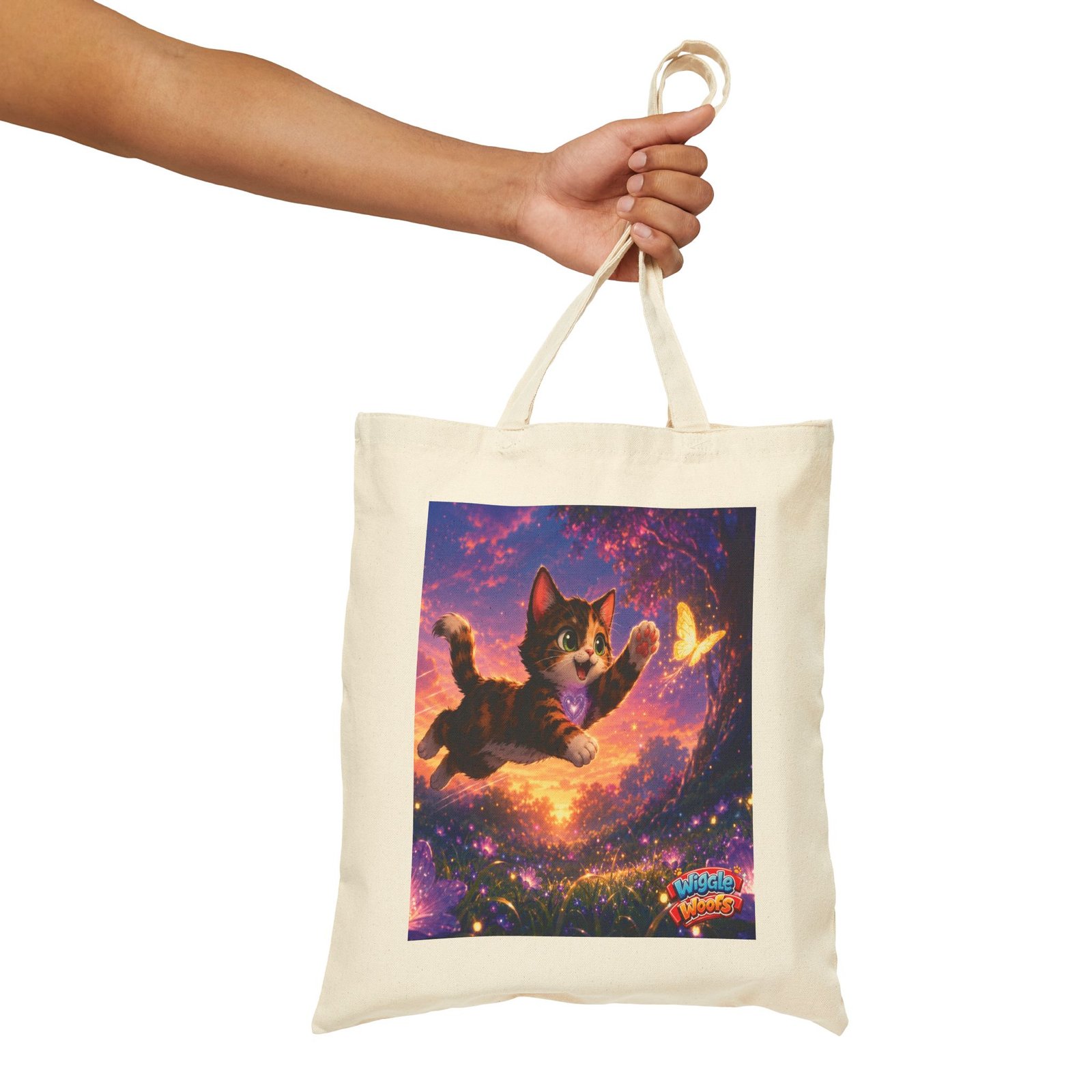 Reese Wiggle Woofs™ Cotton Canvas Tote Bag - Image 8