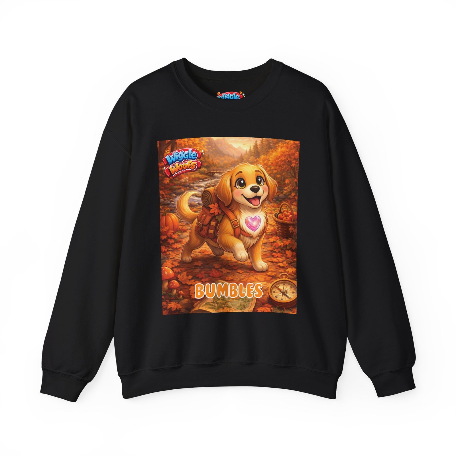'Bumbles' Wiggle Woofs™ Unisex Heavy Blend™ Crewneck Sweatshirt - Image 4