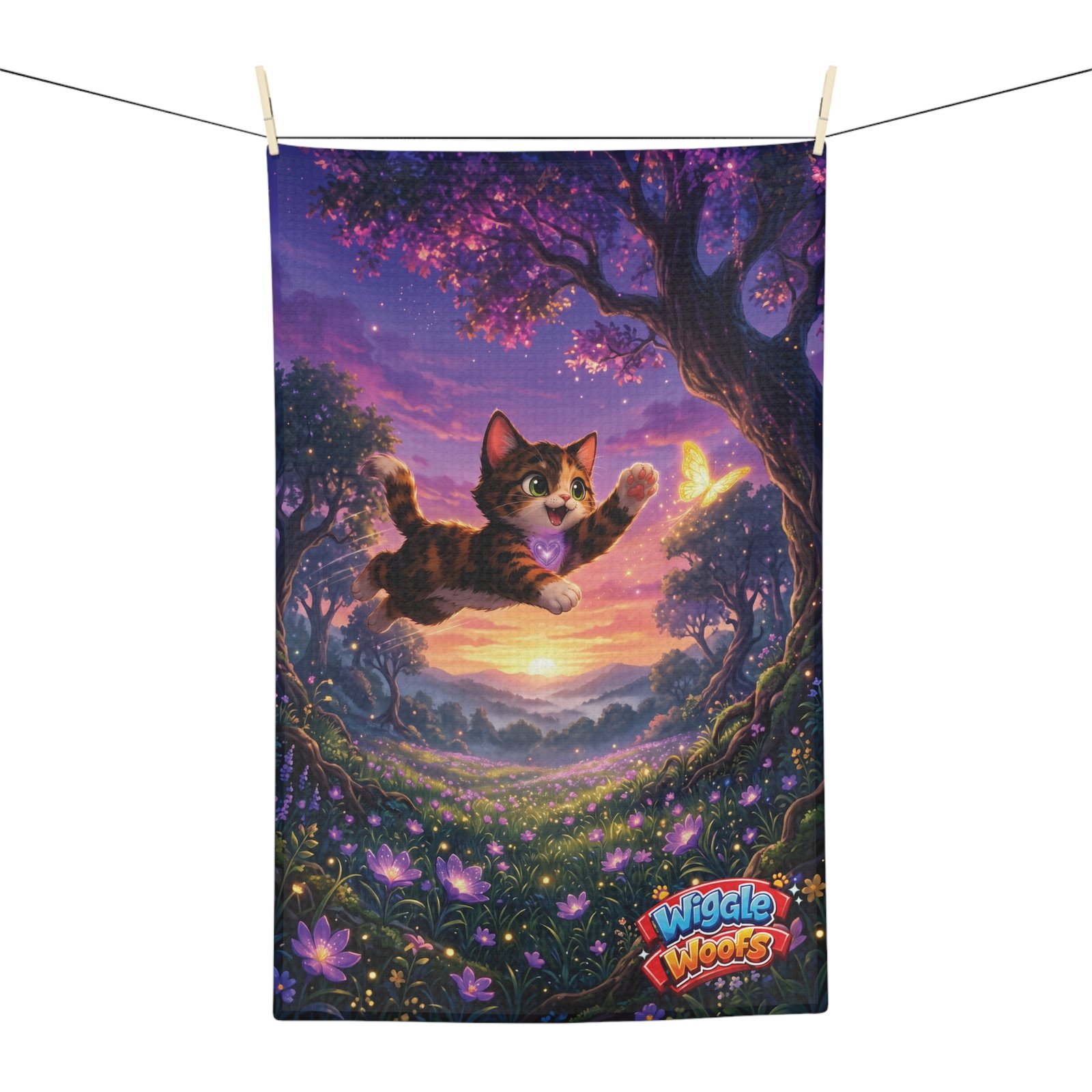 Reese Wiggle Woofs™ Microfiber Tea Towel - Image 4