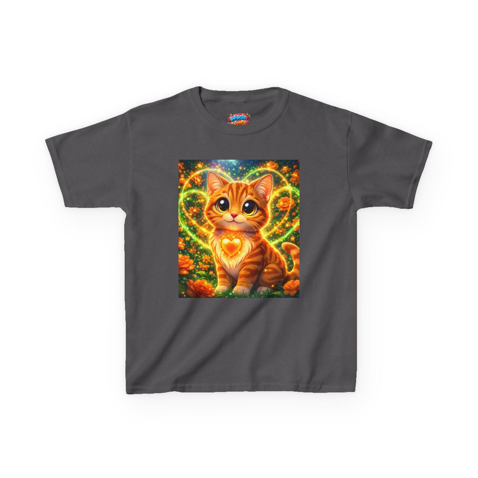 A soft, midweight kids tee featuring Tigger, the playful orange tabby from Wiggle Woofs™ - Image 14