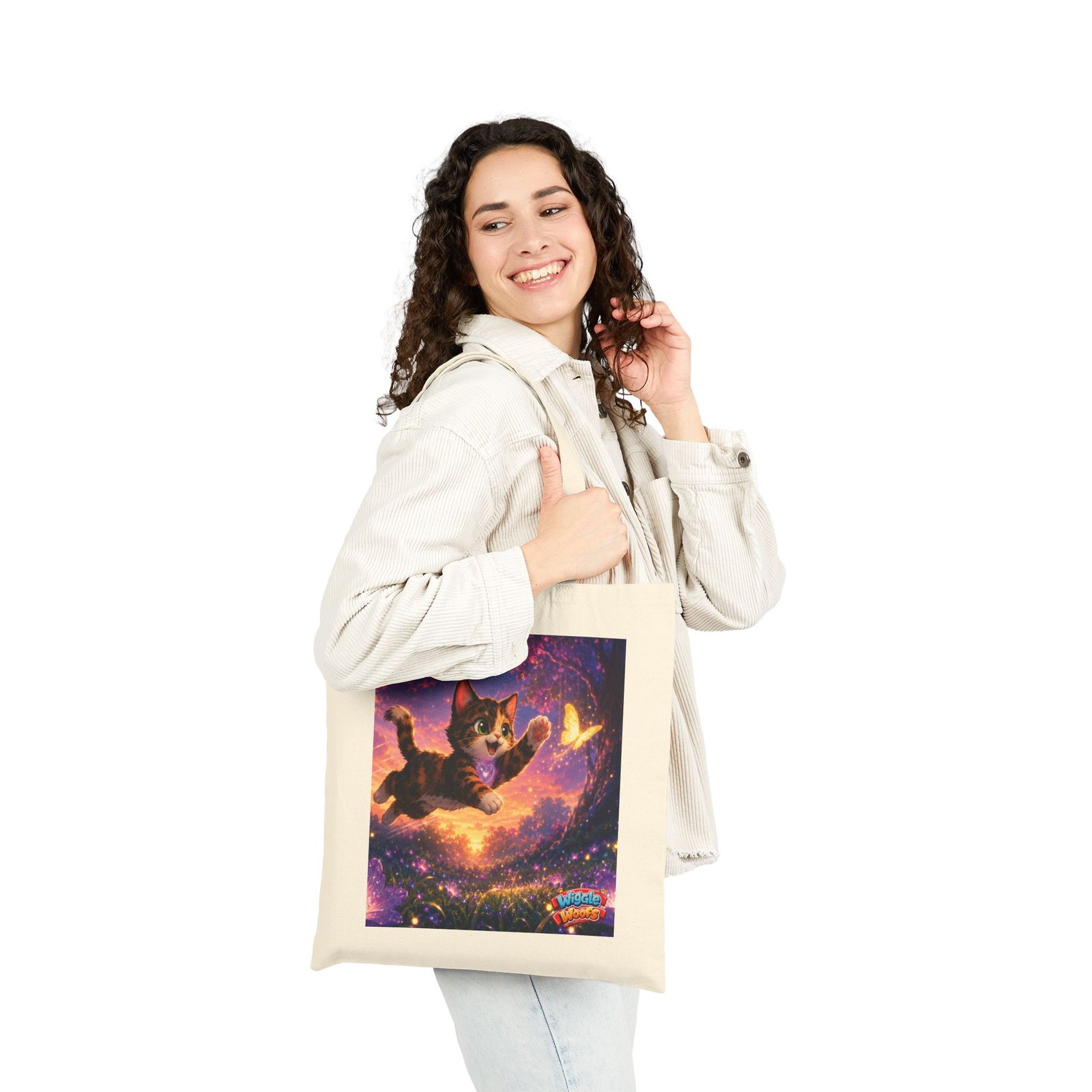 Reese Wiggle Woofs™ Cotton Canvas Tote Bag - Image 6