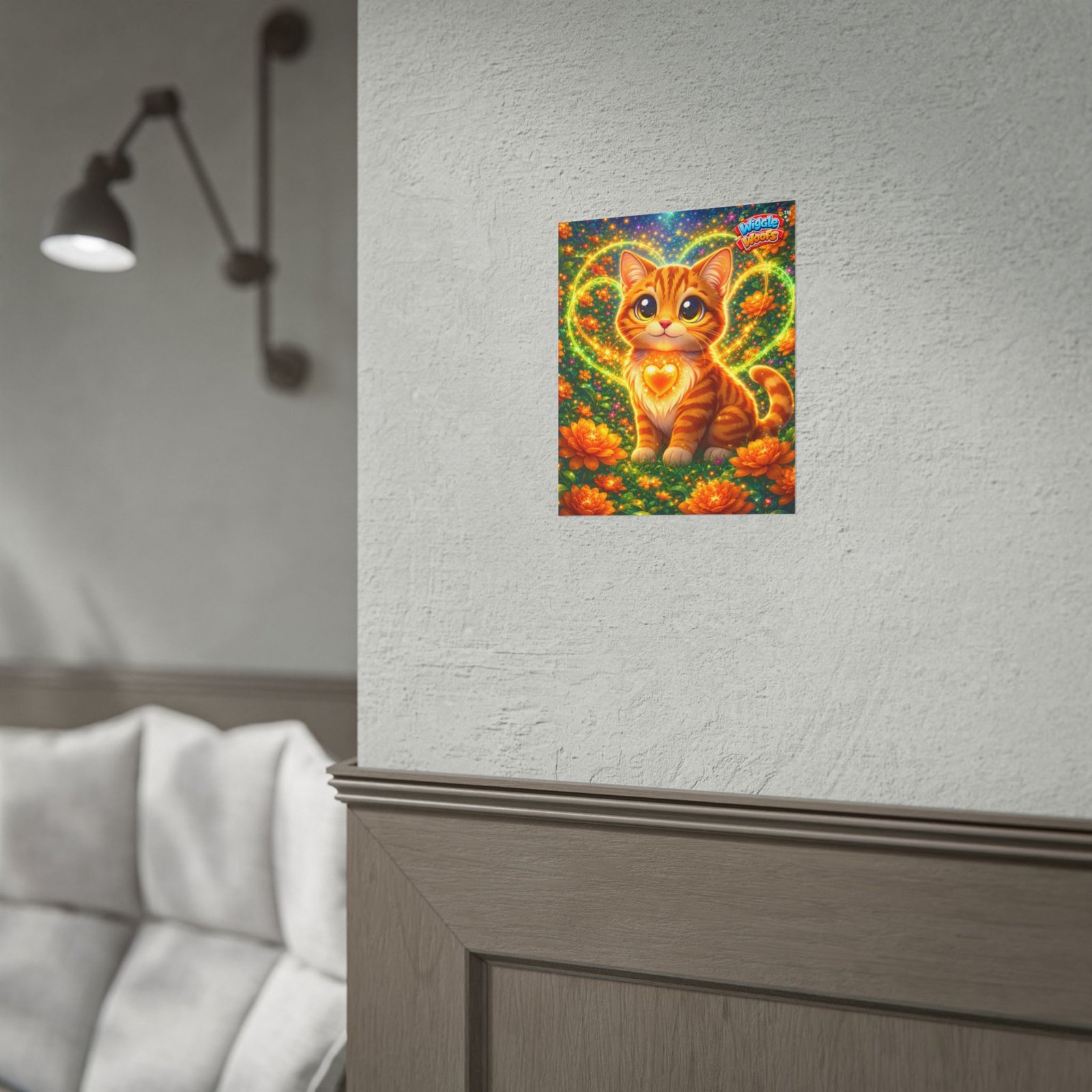 Tigger the Cat Wiggle Woofs™ Rolled Poster