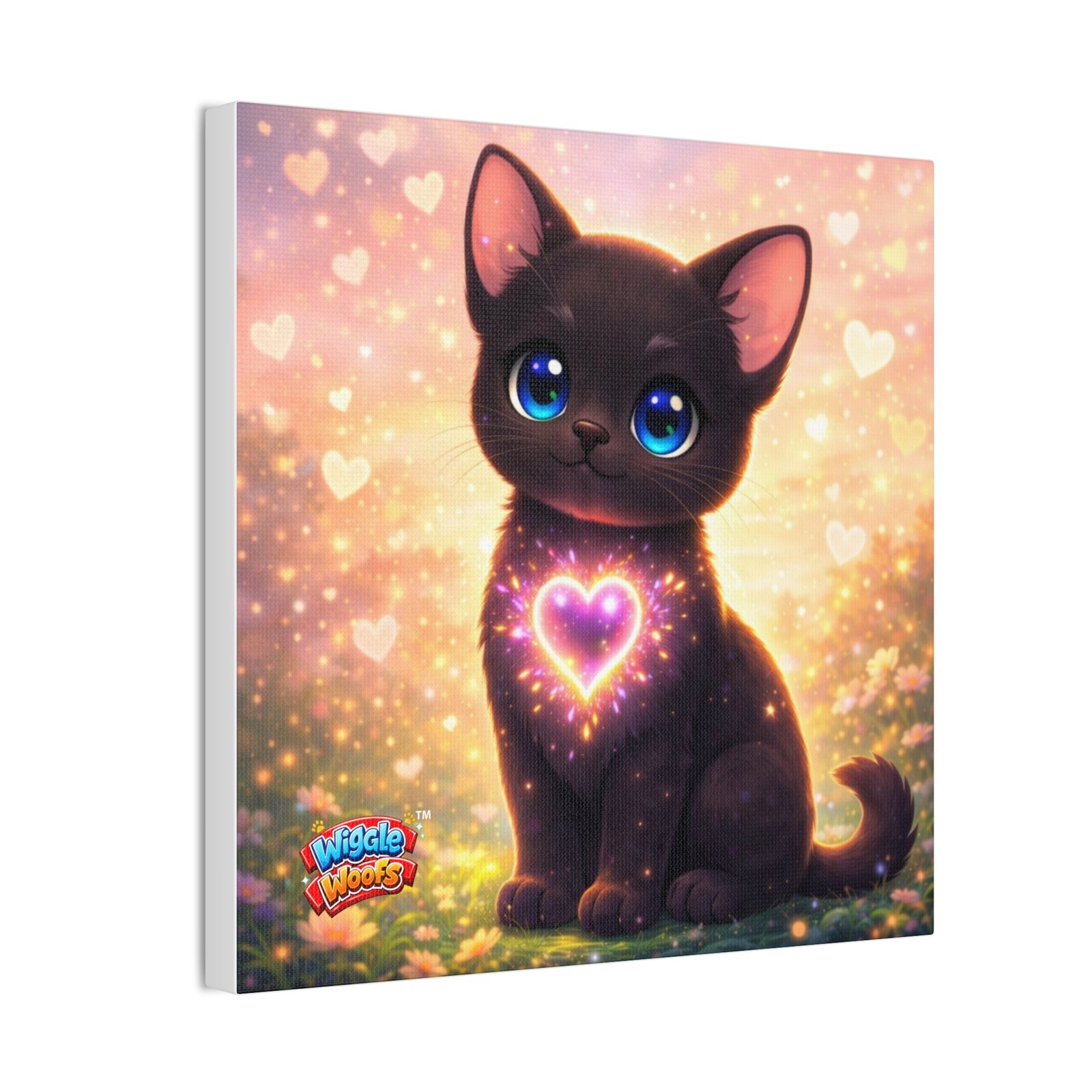 Midnight Wiggle Woofs™ Stretched Canvas - Image 6