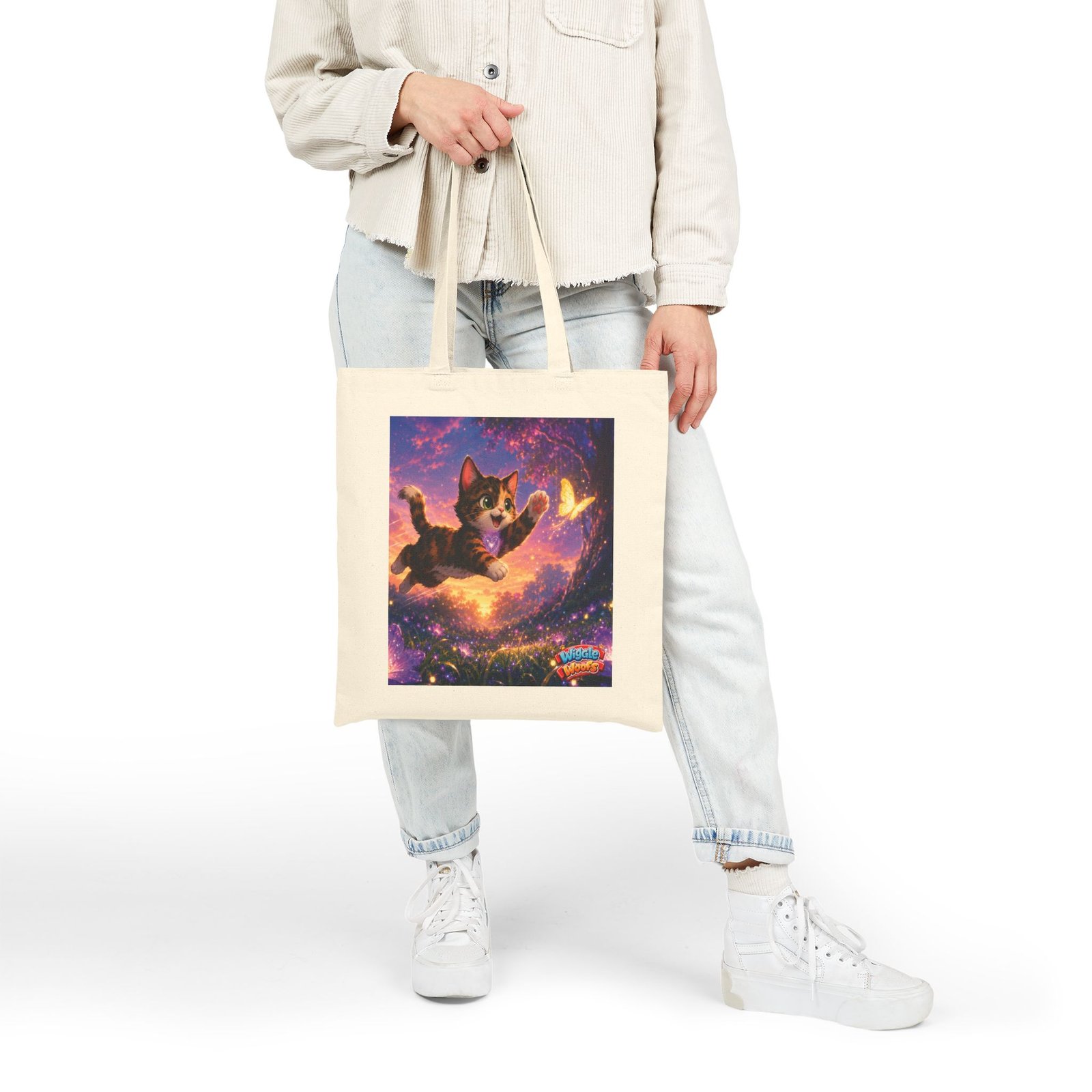 Reese Wiggle Woofs™ Cotton Canvas Tote Bag - Image 7