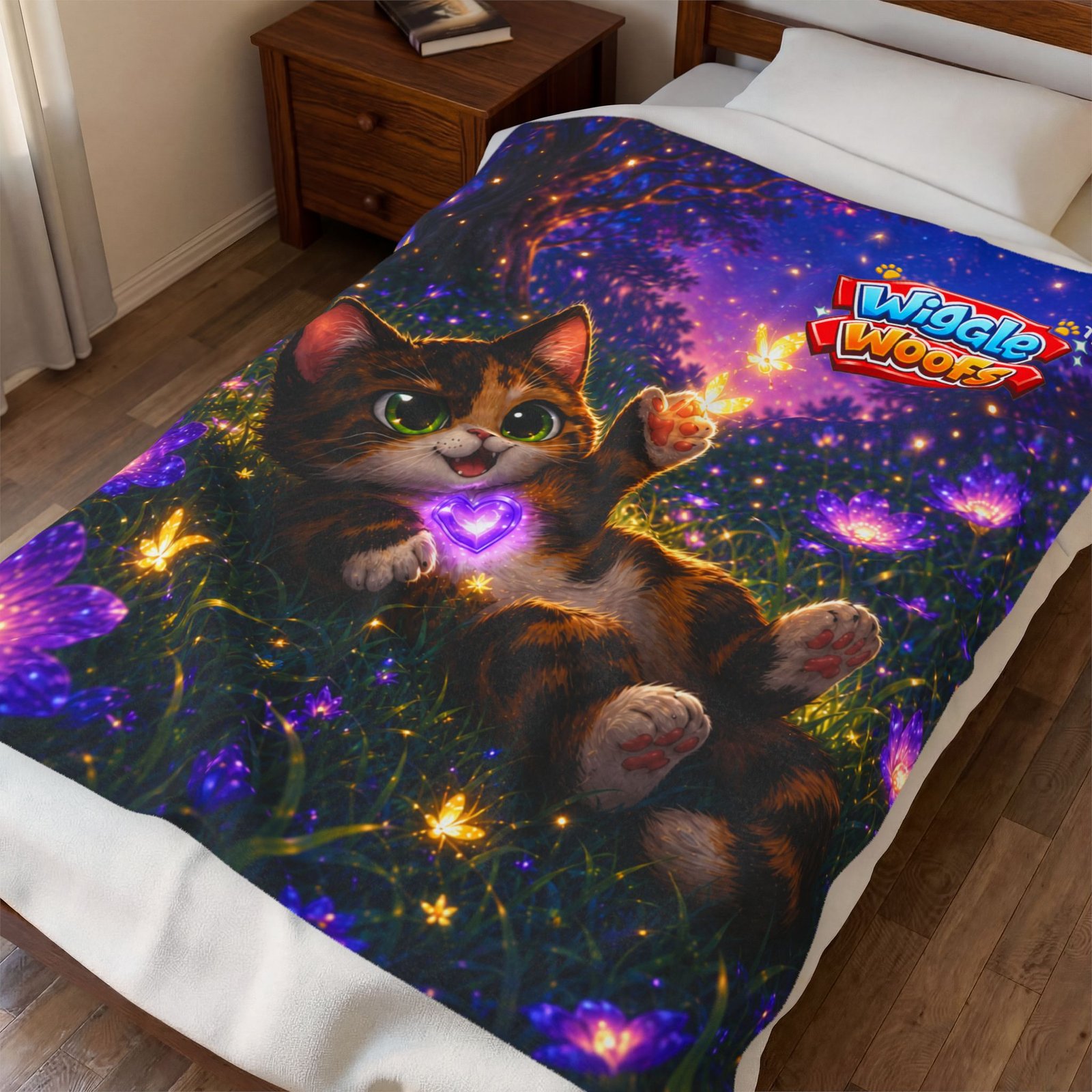 Reese Wiggle Woofs™ Cat Plush Blanket - Image 3