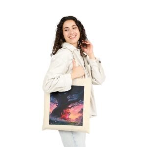 penny-wiggle-woofs-cotton-canvas-tote-bag-magical-penny-the-chihuahua-fantasy-forest-art-print-tote