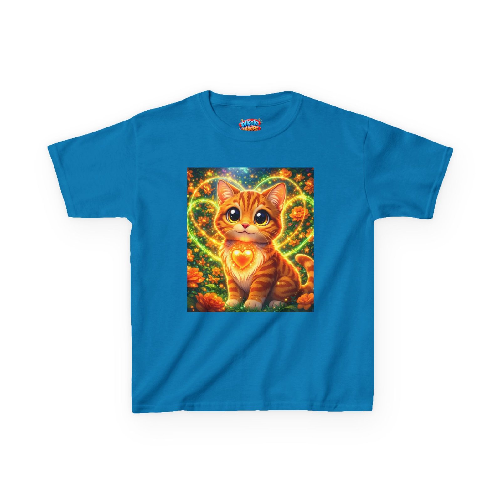 A soft, midweight kids tee featuring Tigger, the playful orange tabby from Wiggle Woofs™ - Image 11
