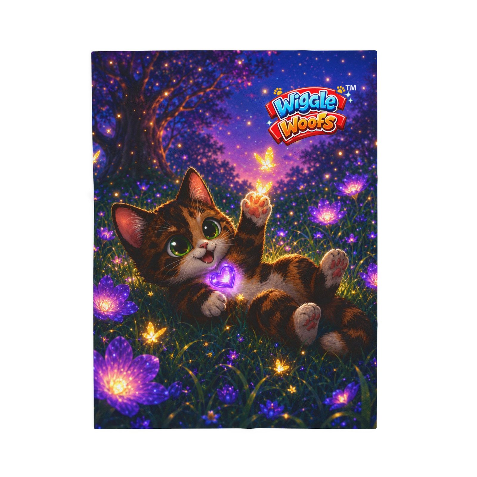 Reese Wiggle Woofs™ Cat Plush Blanket - Image 8