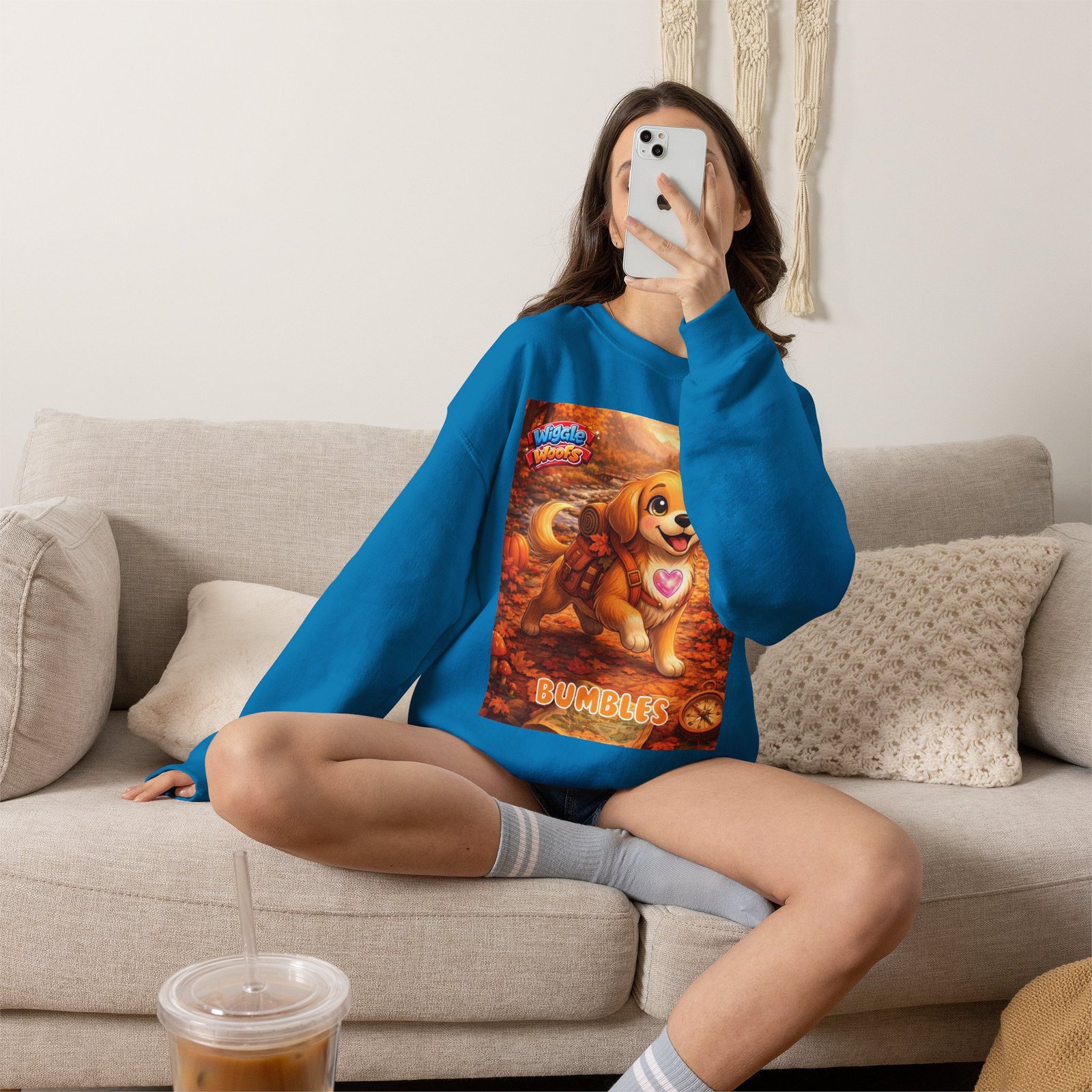 'Bumbles' Wiggle Woofs™ Unisex Heavy Blend™ Crewneck Sweatshirt - Image 13