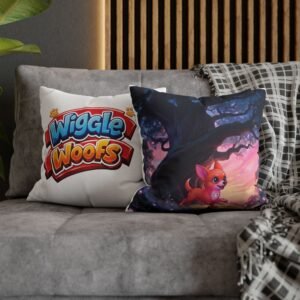penny-wiggle-woofs-spun-polyester-square-pillowcase