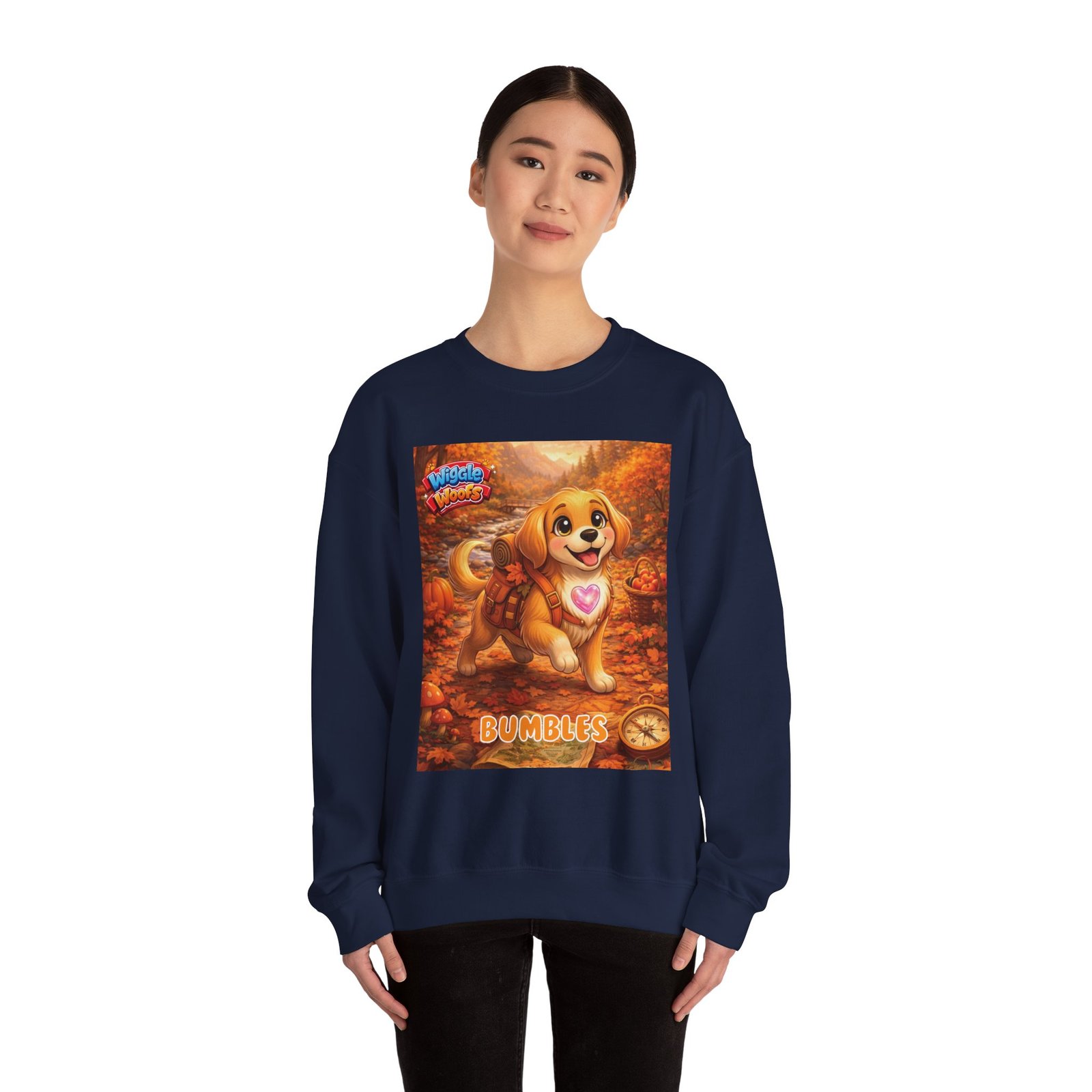 'Bumbles' Wiggle Woofs™ Unisex Heavy Blend™ Crewneck Sweatshirt - Image 16