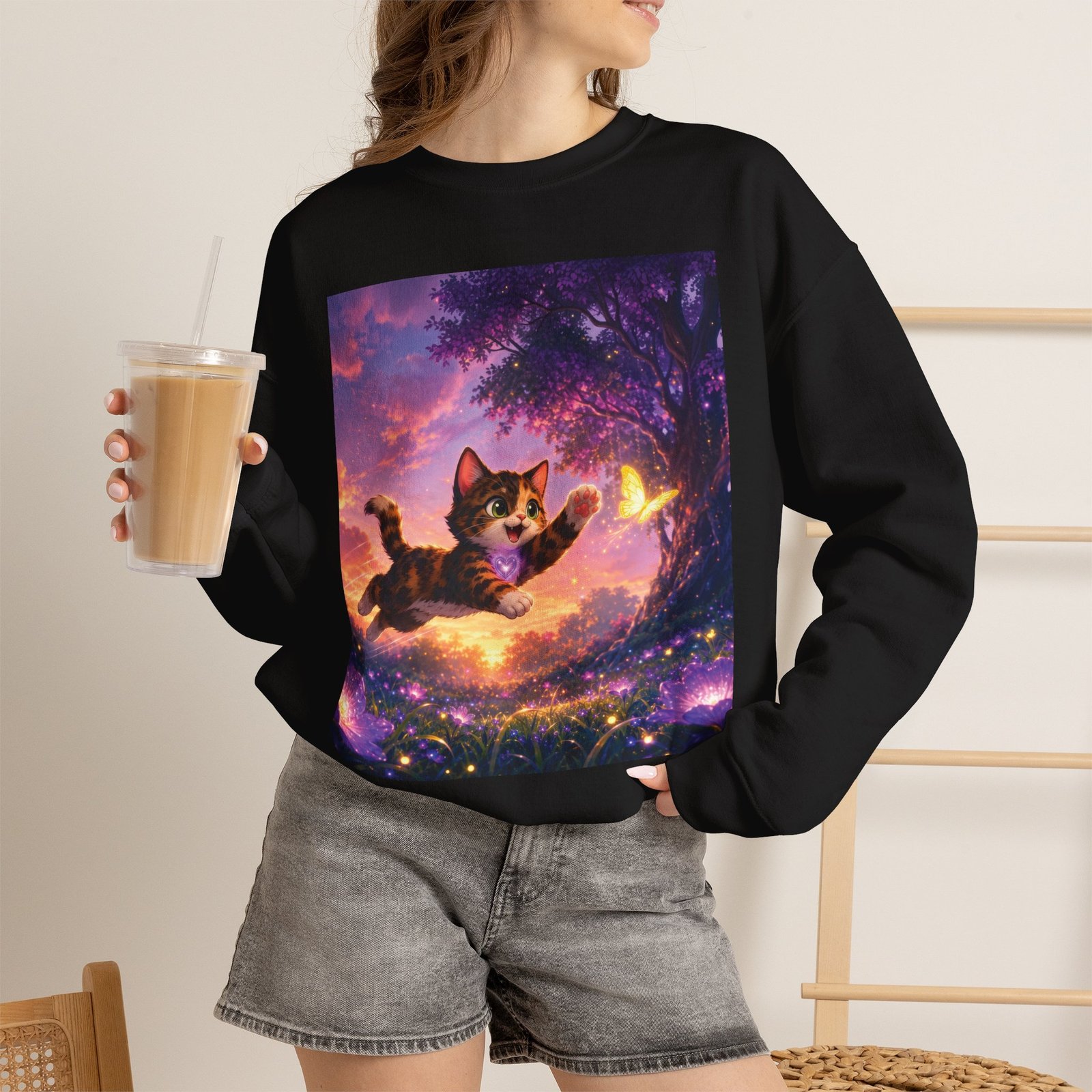 Reese Wiggle Woofs™ Unisex Heavy Blend™ Crewneck Sweatshirt - Image 9
