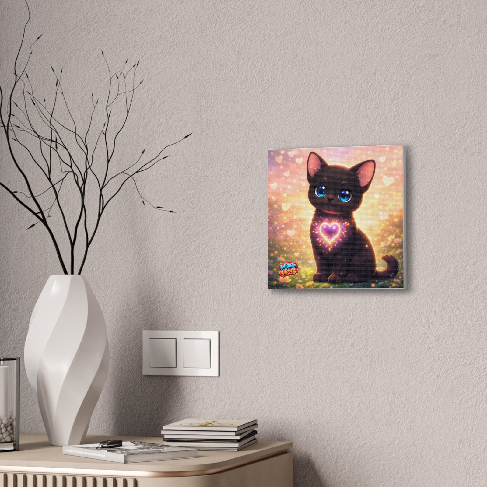 Midnight Wiggle Woofs™ Stretched Canvas - Image 8