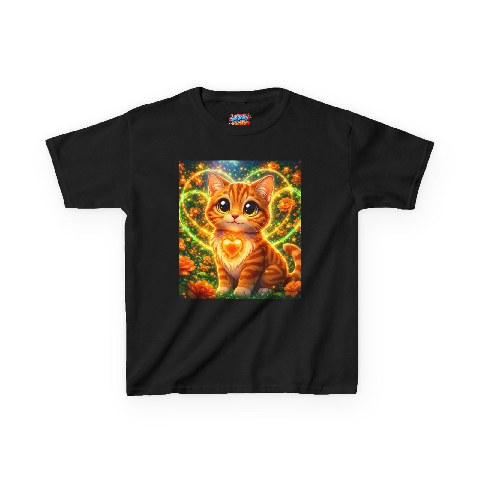 A soft, midweight kids tee featuring Tigger, the playful orange tabby from Wiggle Woofs™ - Image 6