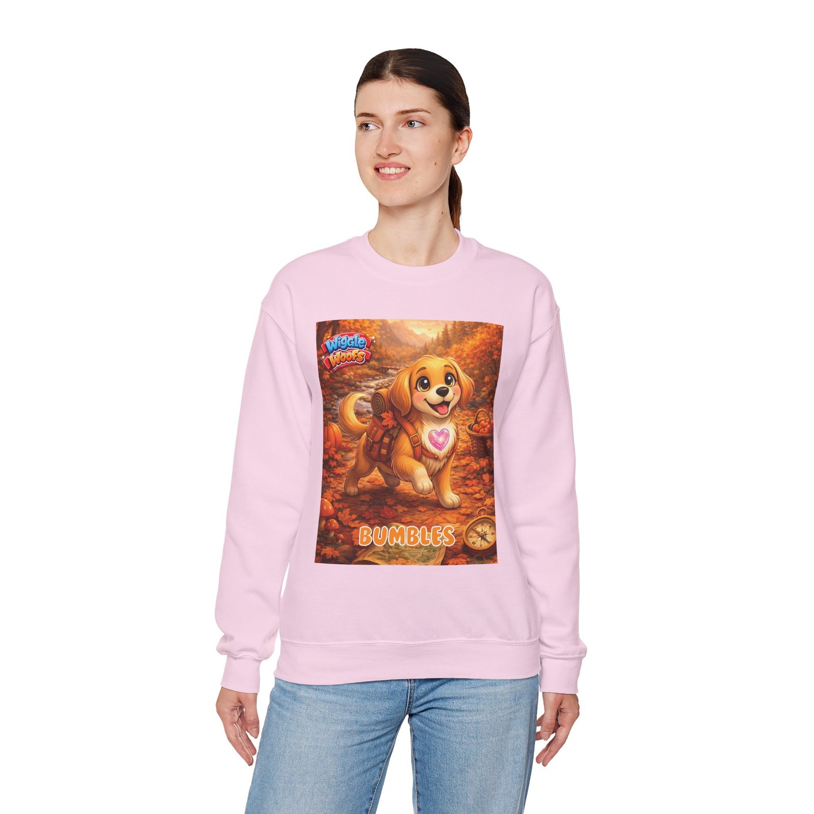'Bumbles' Wiggle Woofs™ Unisex Heavy Blend™ Crewneck Sweatshirt - Image 17