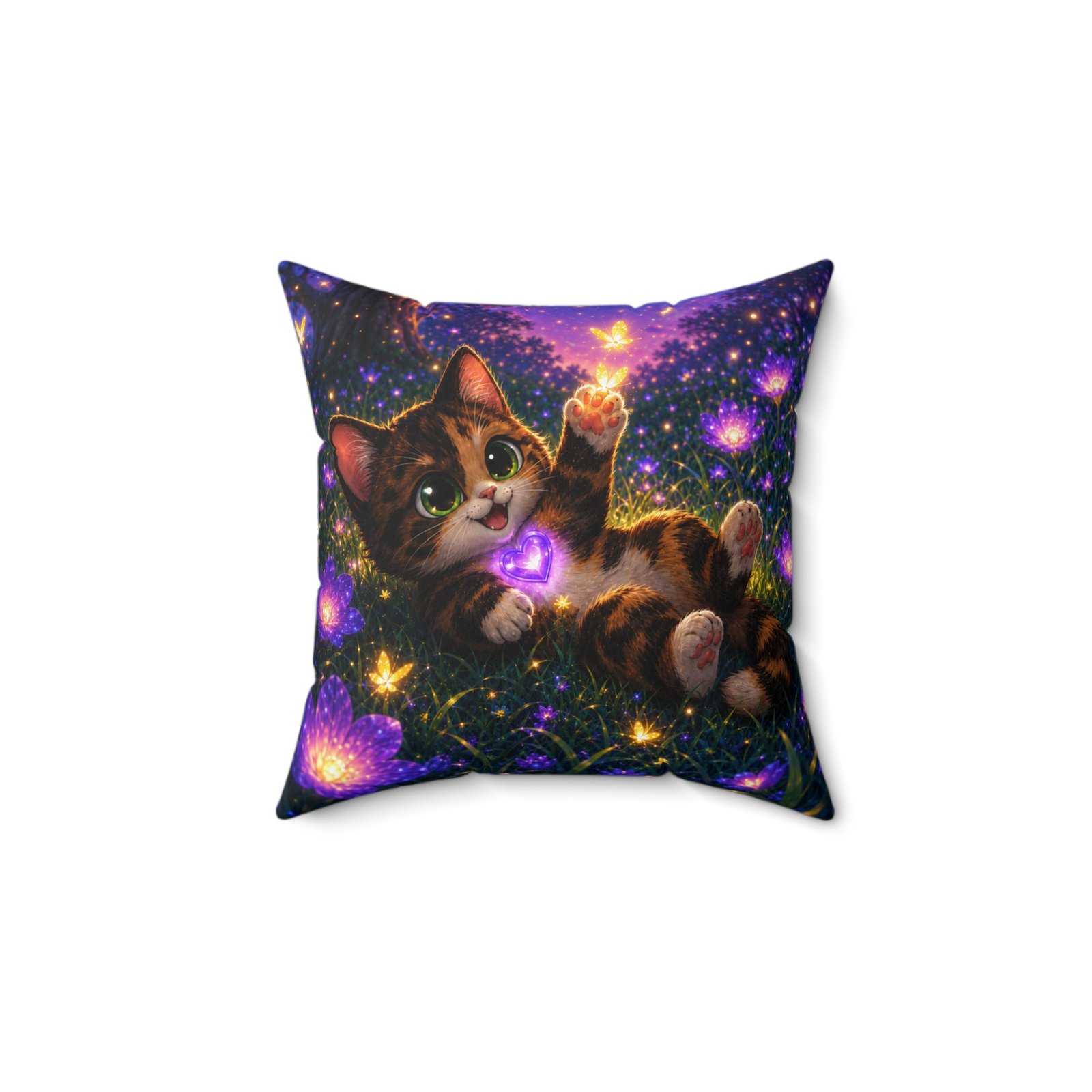 Reese the Cat Wiggle Woofs™ Faux Suede Pillow