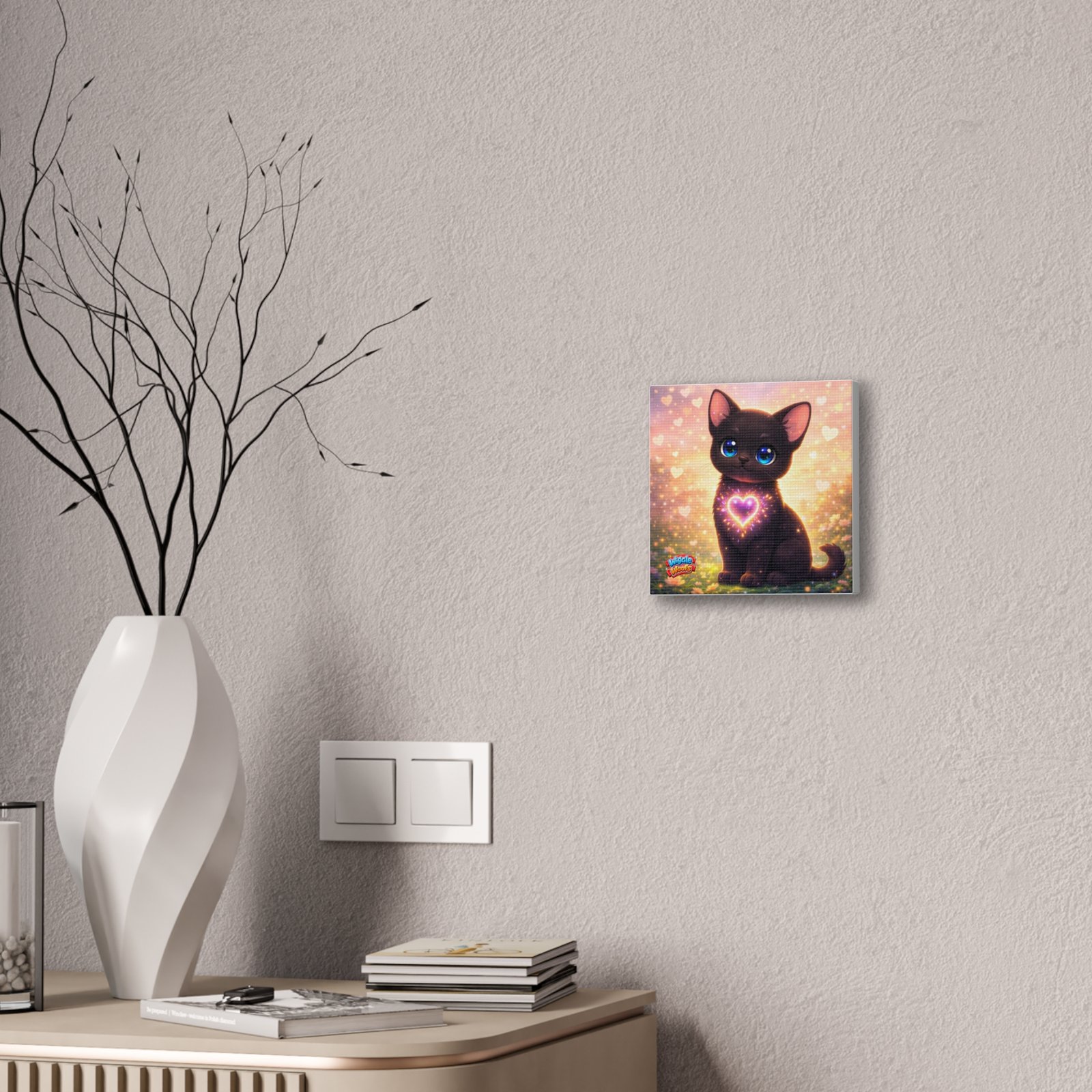 Midnight Wiggle Woofs™ Stretched Canvas - Image 4