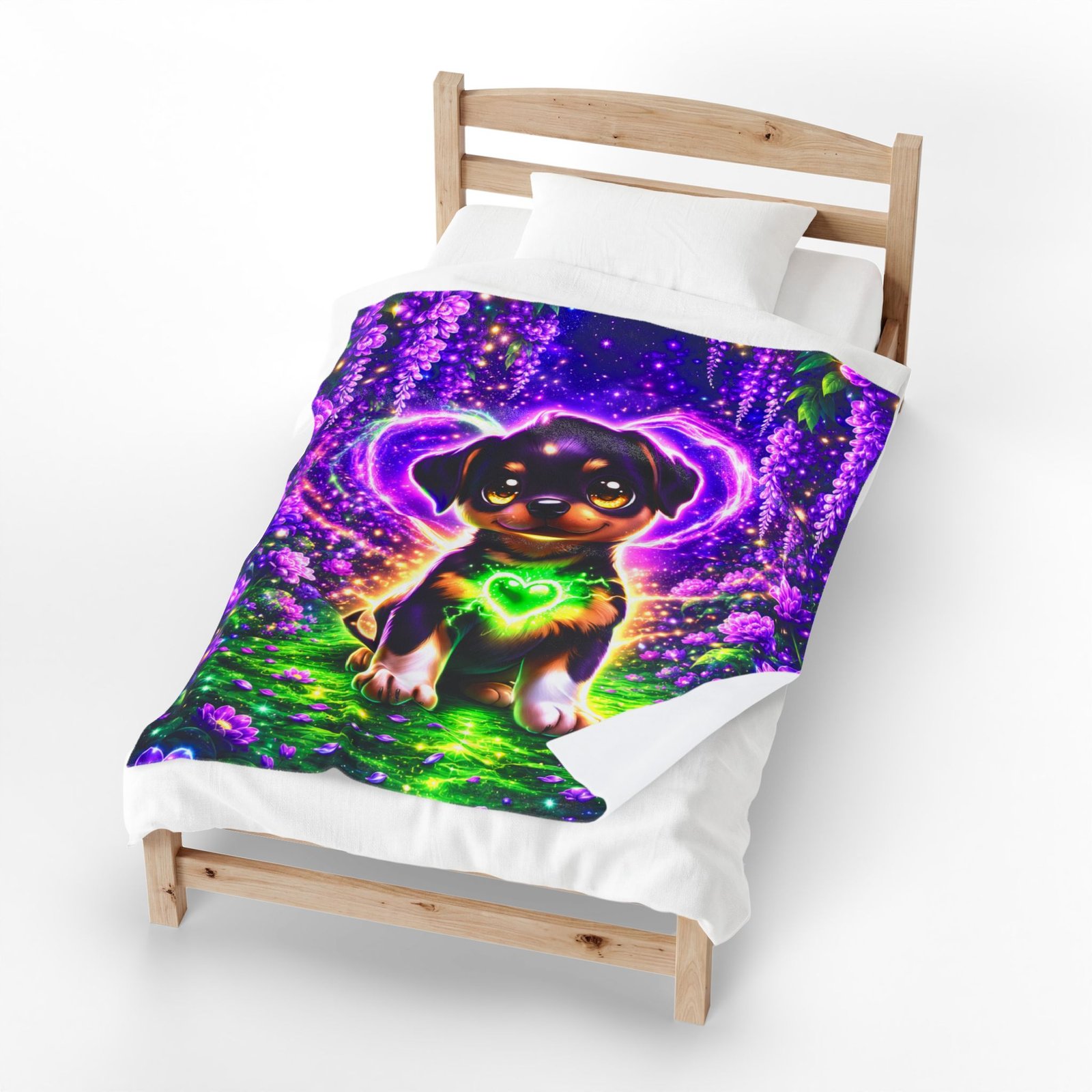 Zeus Wiggle Woofs™ Magical Heartlight Plushie Blanket - Image 4