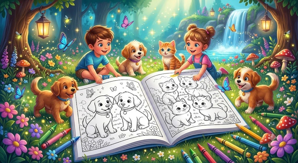 Color Every Adventure in Woofington.