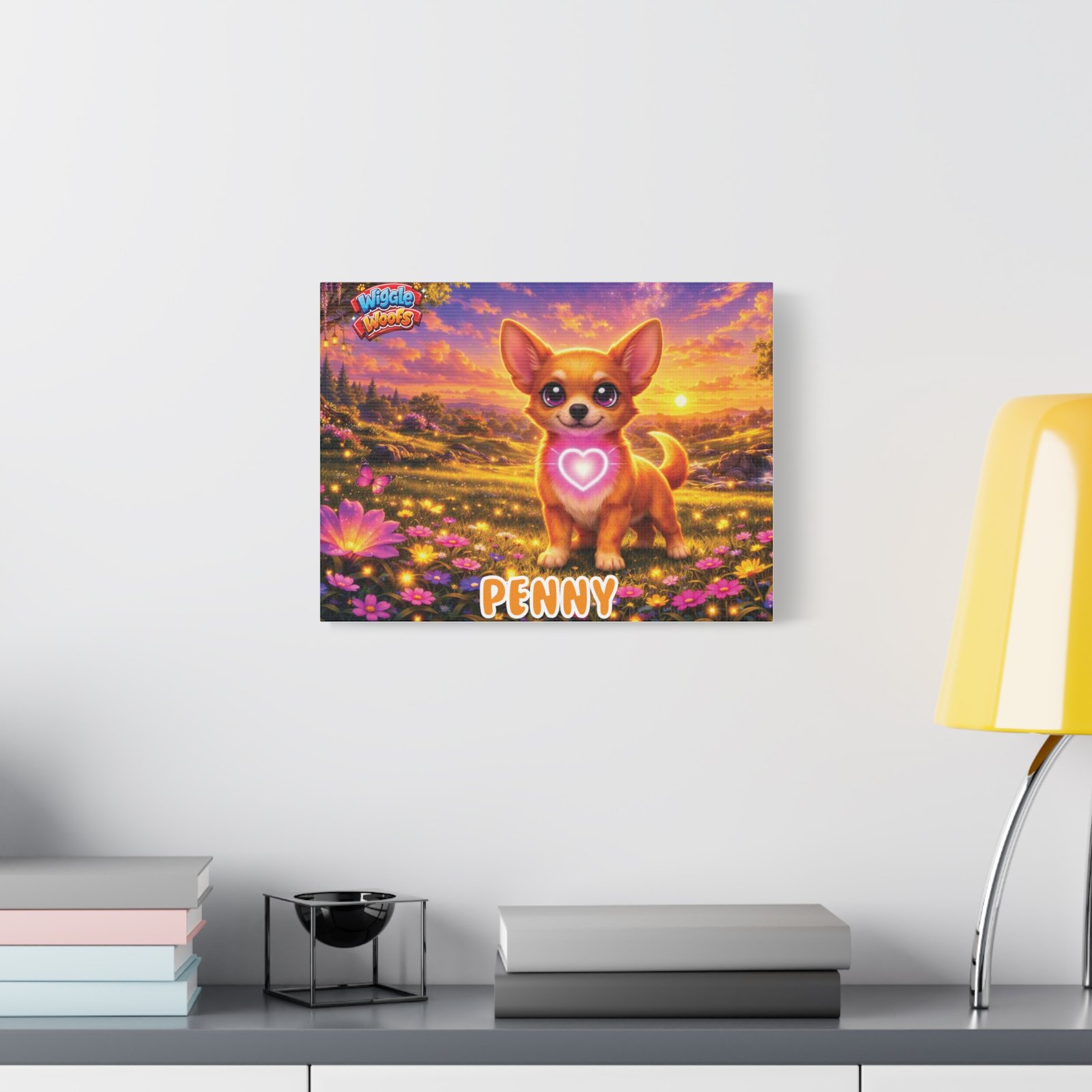 'Penny' Wiggle Woofs™ Matte Canvas, Stretched, 1.25" - Image 15