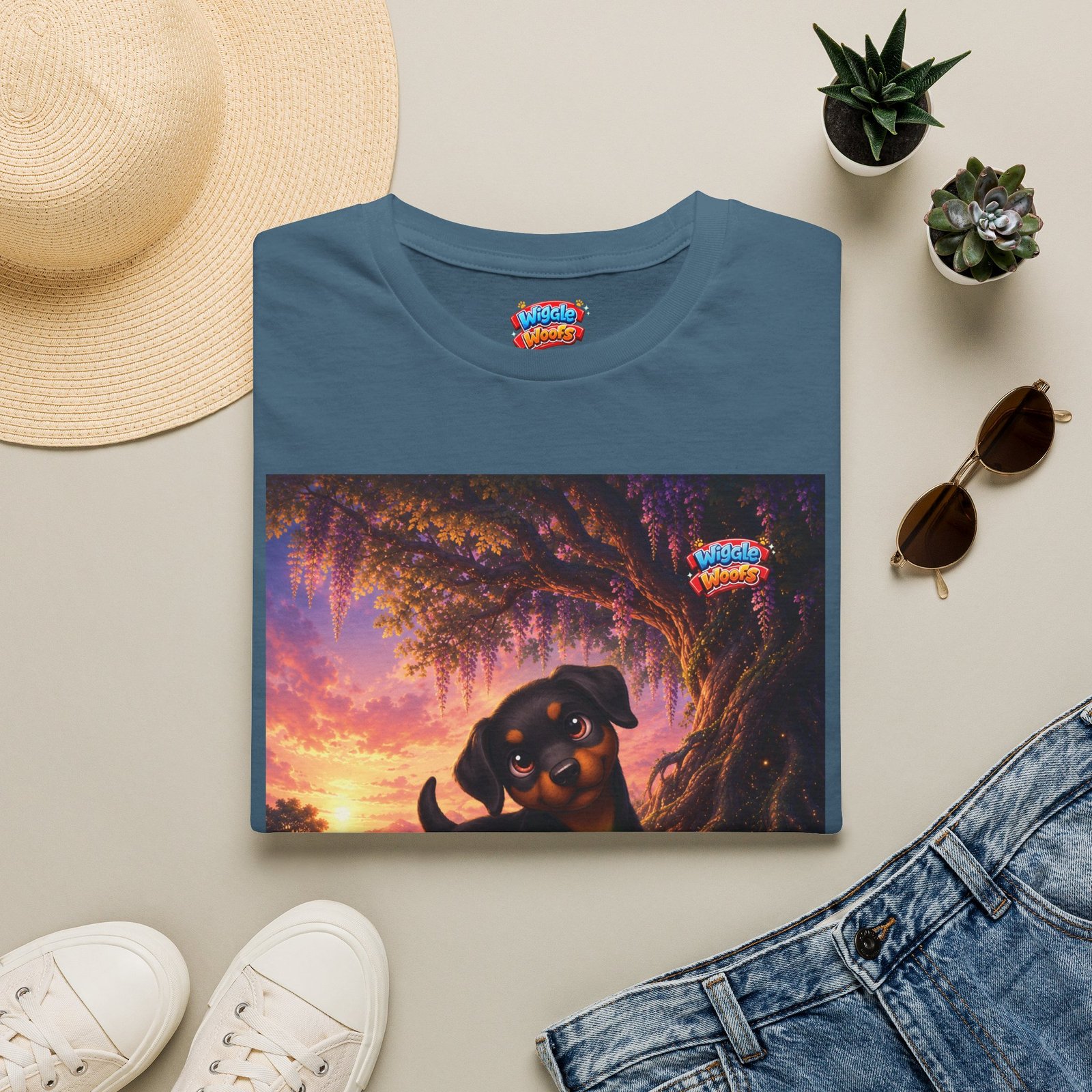 Zeus Wiggle Woofs™ Unisex Softstyle T-Shirt - Image 21