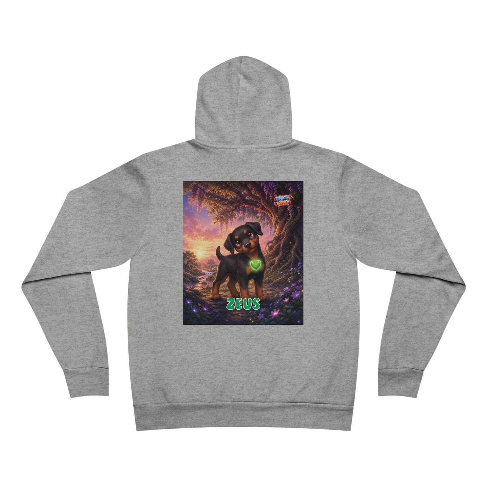 Zeus Wiggle Woofs™ Unisex Sponge Fleece Pullover Hoodie - Image 10