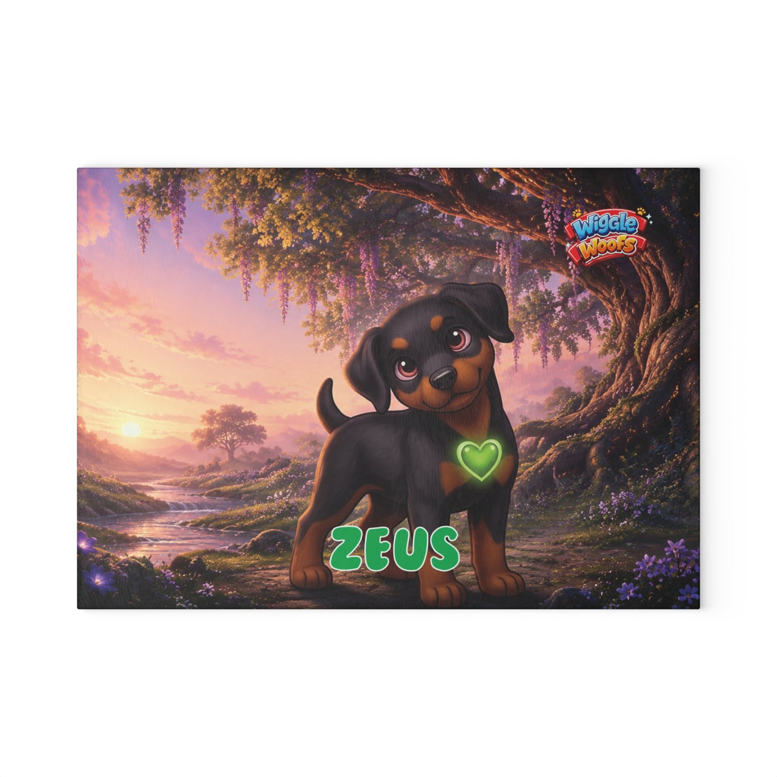 Zeus Wiggle Woofs™ Glass Cutting Board - Image 2