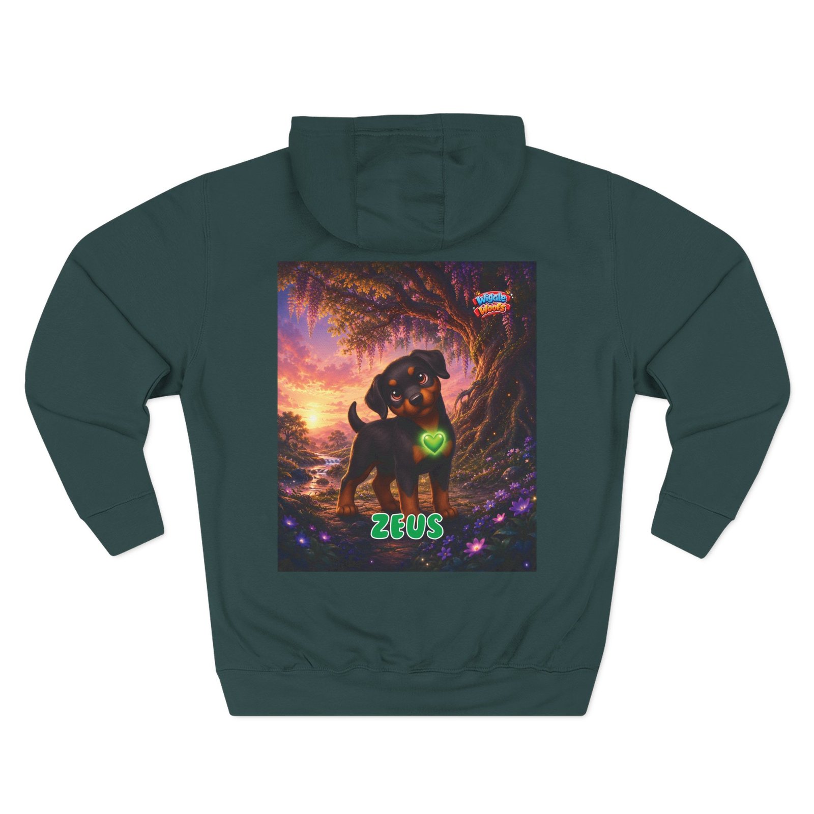 Zeus Wiggle Woofs™ Three-Panel Fleece Hoodie - Image 9