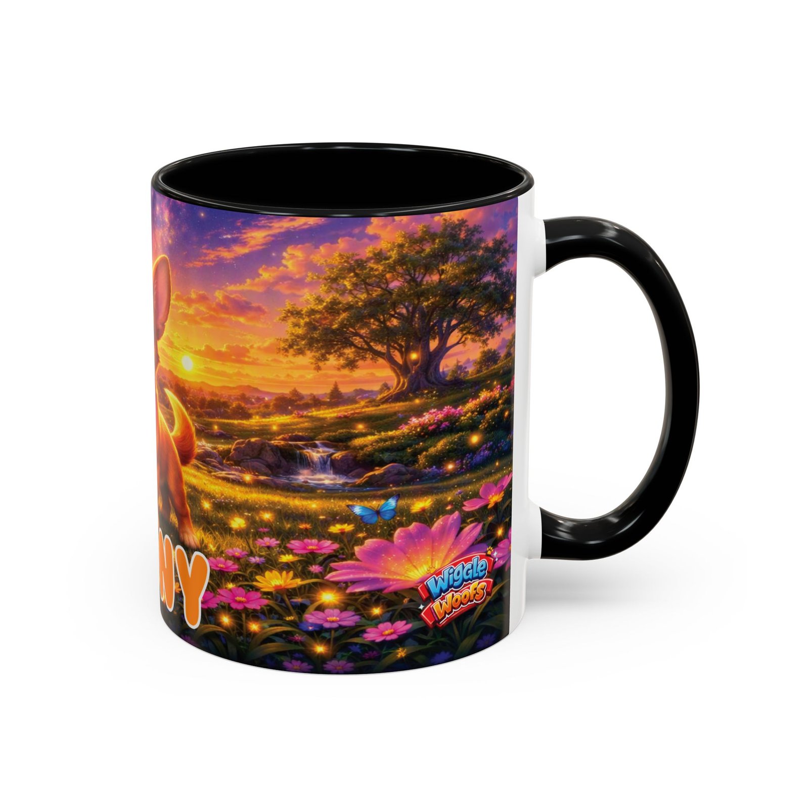 'Penny' Wiggle Woofs™ Accent Coffee Mug (11, 15oz) - Image 2
