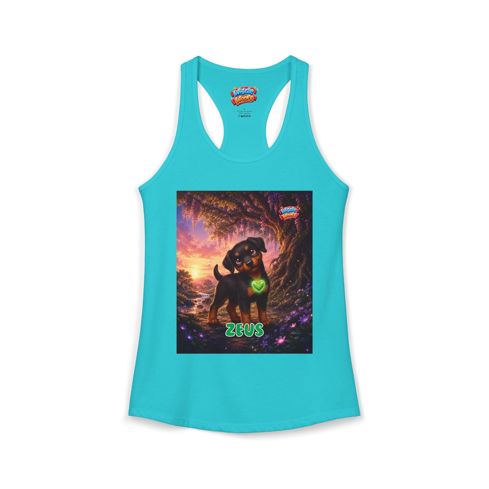 Zeus Wiggle Woofs™ Women's Ideal Racerback Tank - Image 11