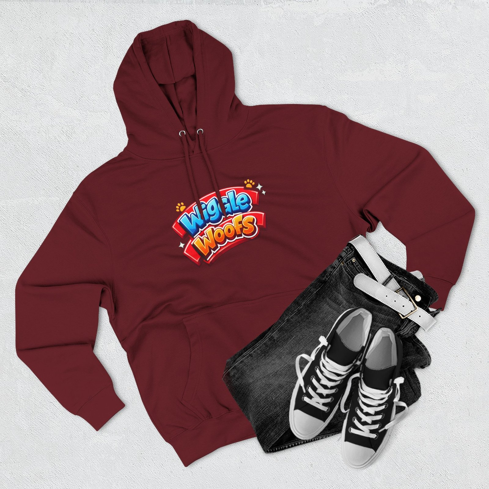 Zeus Wiggle Woofs™ Three-Panel Fleece Hoodie - Image 14