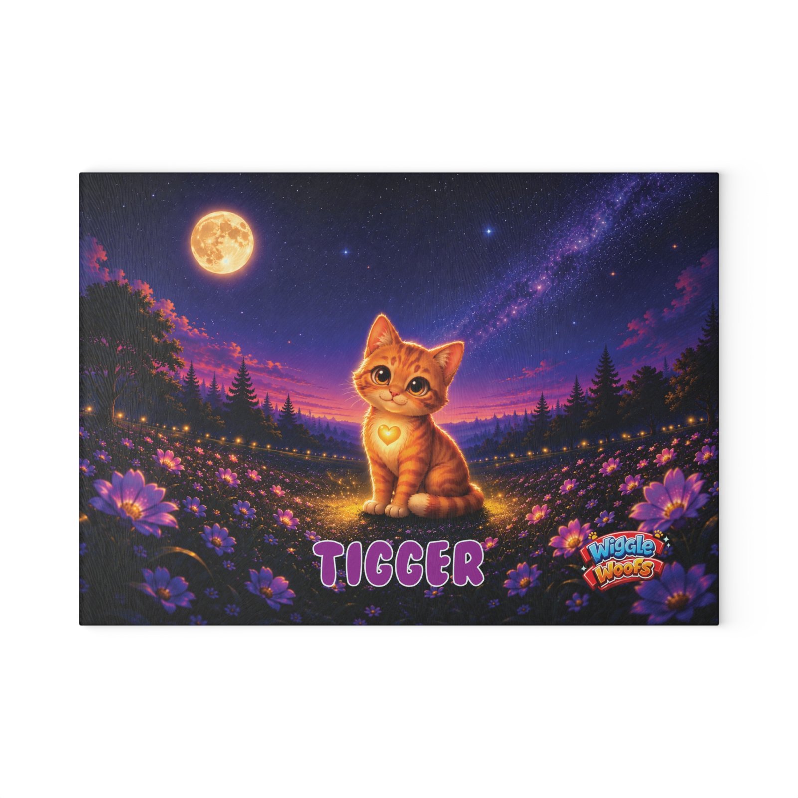 Tigger Wiggle Woofs™ Glass Cutting Board